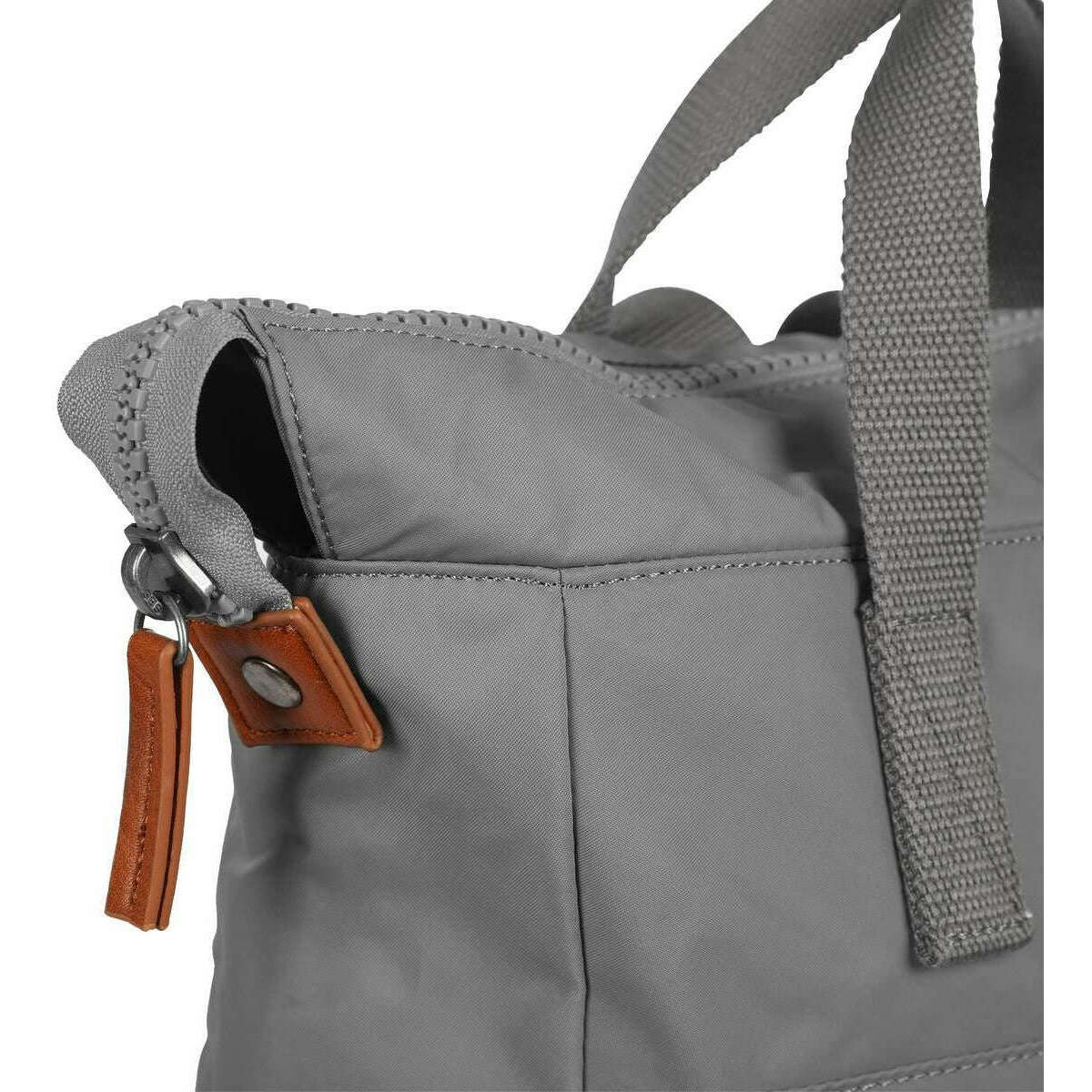 Roka Bantry B Small Sustainable Nylon Backpack - Stormy Grey - Image 7