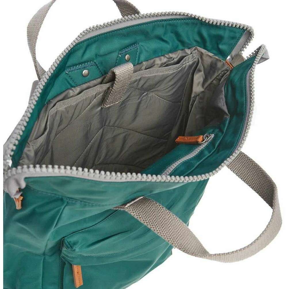 Roka Bantry B Small Sustainable Nylon Backpack - Teal - Image 4