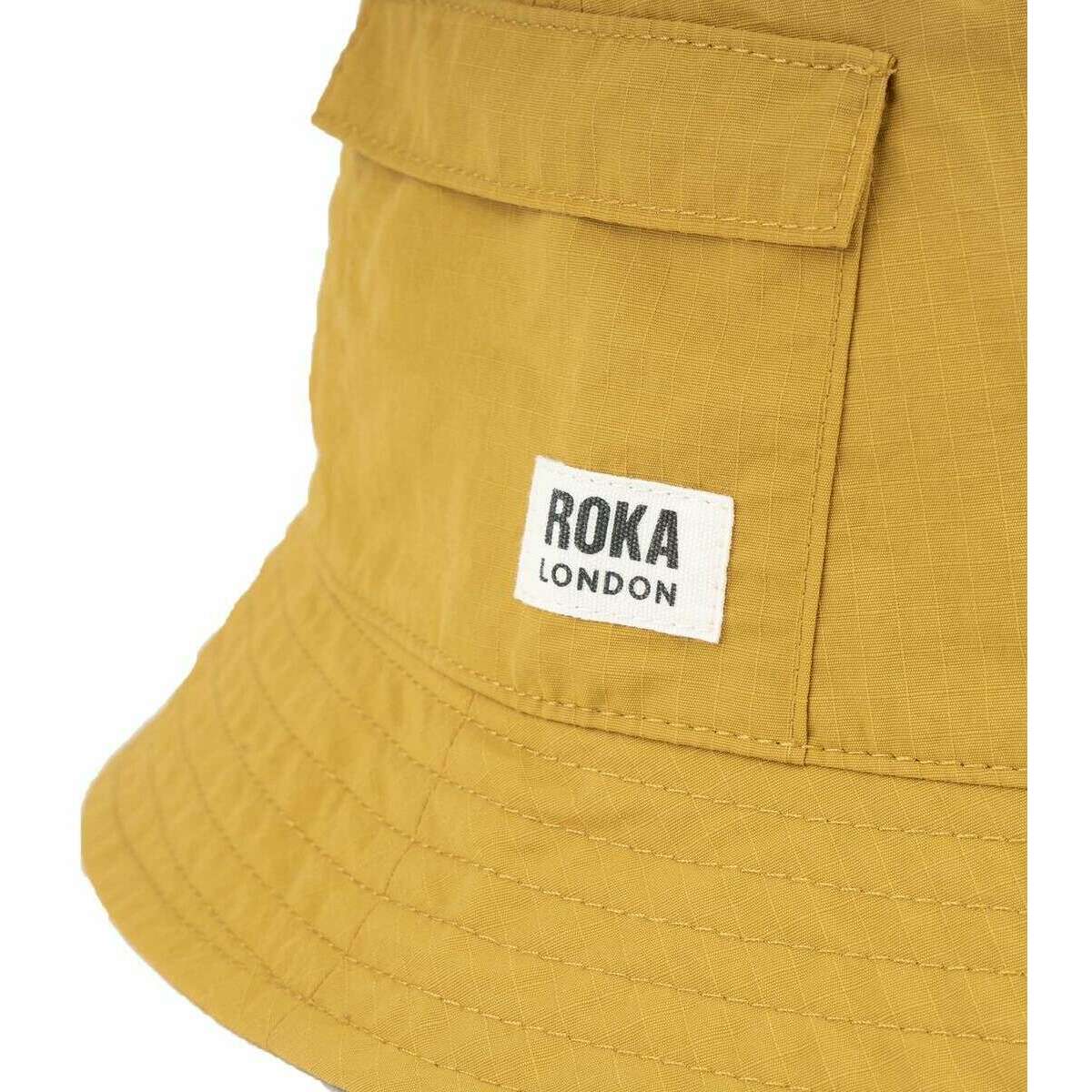 Roka Bedford Recycled Nylon Bucket Hat - Corn Yellow - Image 5