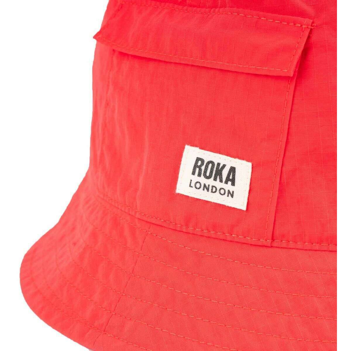 Roka Bedford Recycled Nylon Bucket Hat - Poppy Red - Image 5