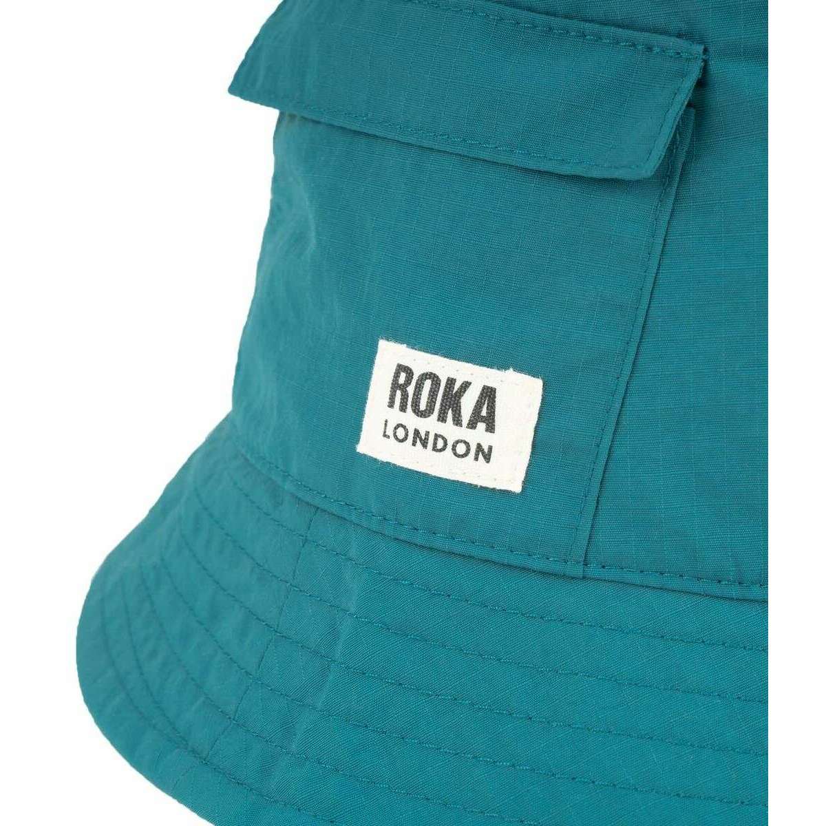 Roka Bedford Recycled Nylon Bucket Hat - Teal - Image 5