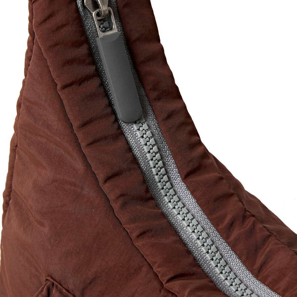 Roka Belsize Recycled Taslon Small Handbag - Chocolate Brown - Image 5
