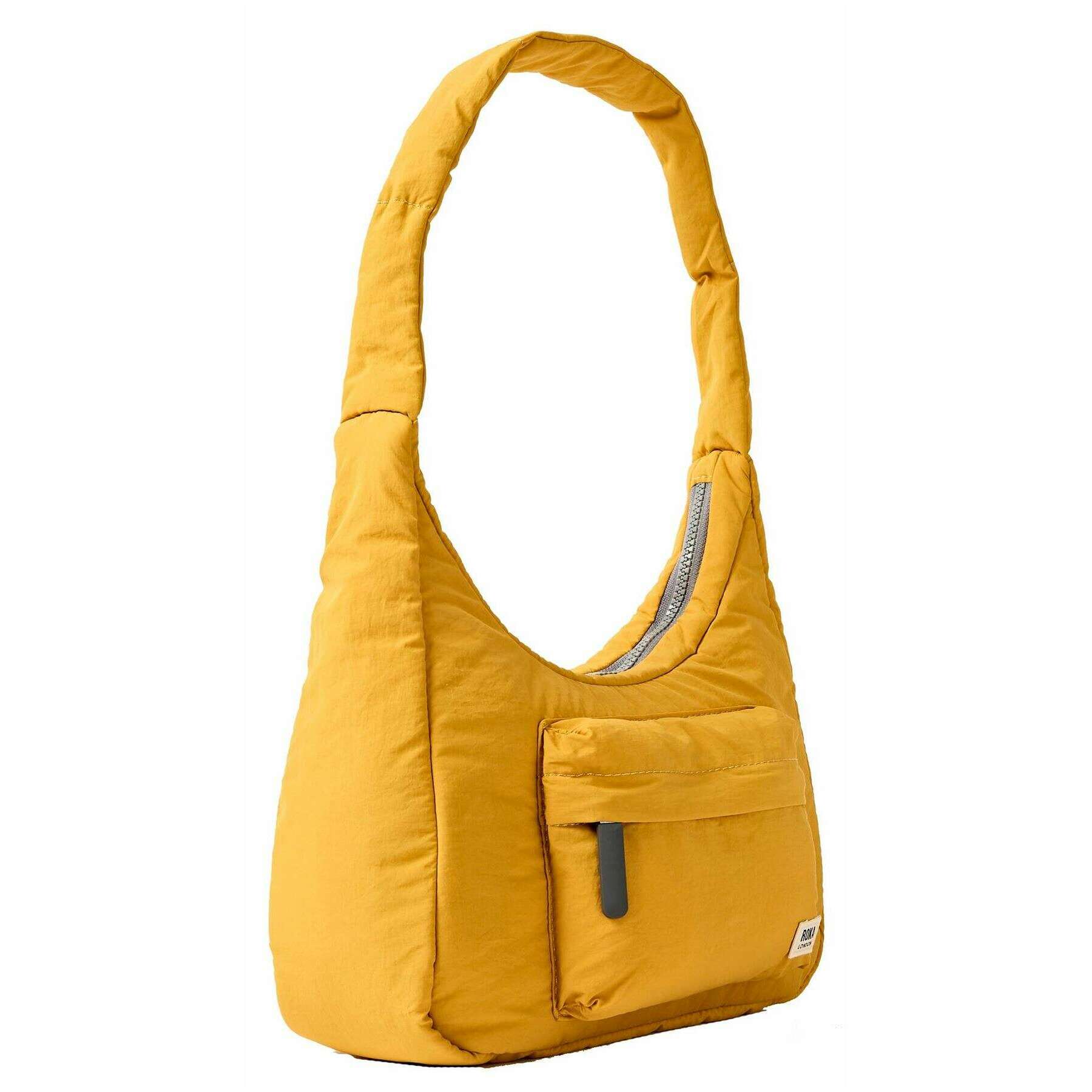 Roka Belsize Recycled Taslon Small Handbag - Corn Yellow - Image 3