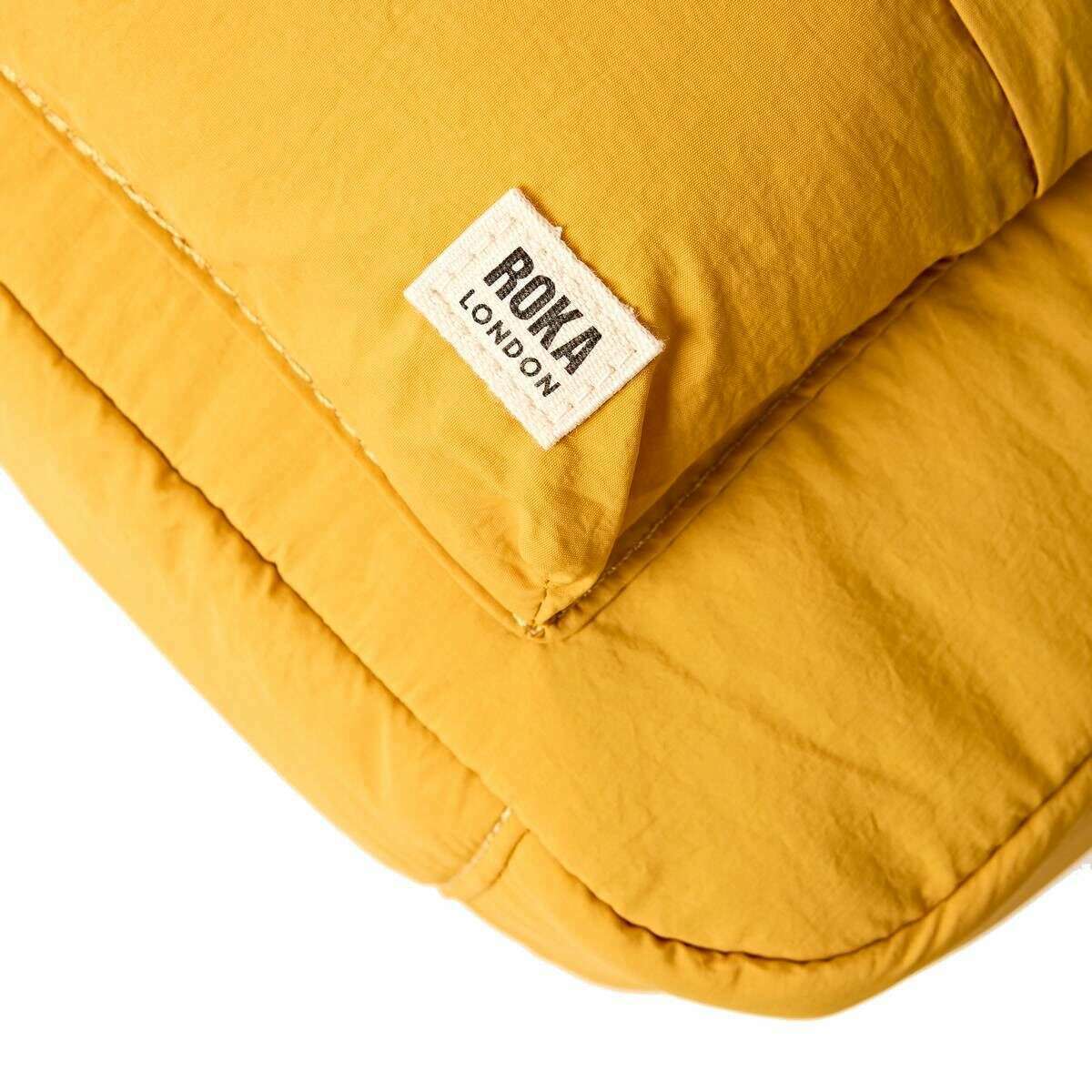 Roka Belsize Recycled Taslon Small Handbag - Corn Yellow - Image 6