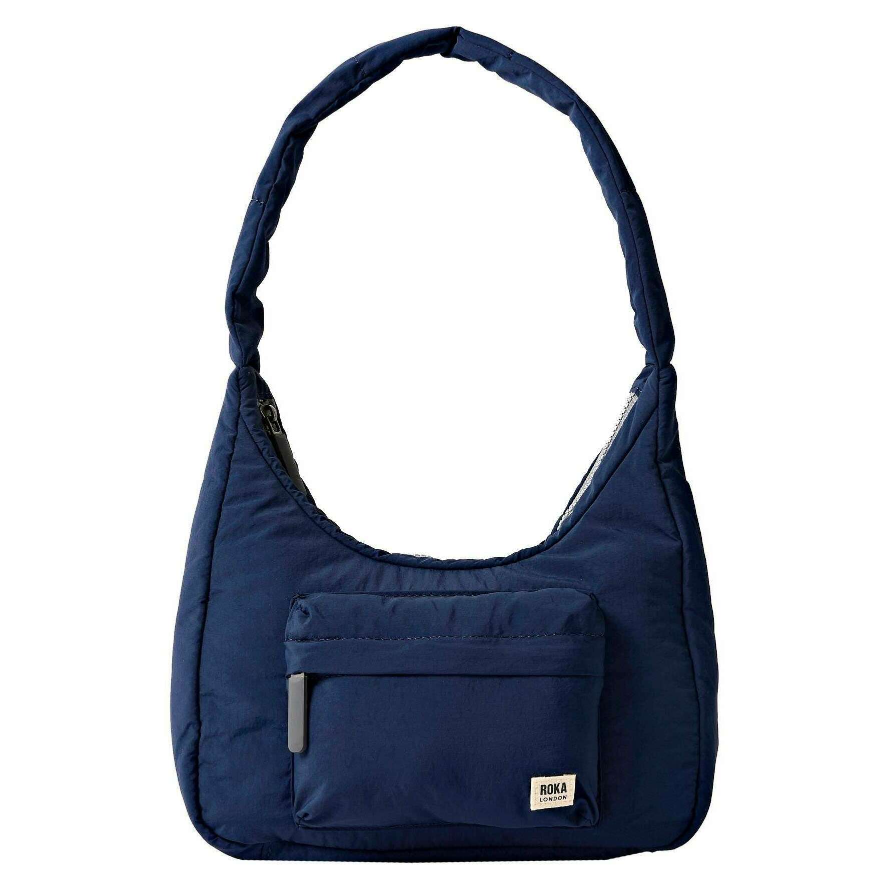 Roka Belsize Recycled Taslon Small Handbag - Midnight Blue