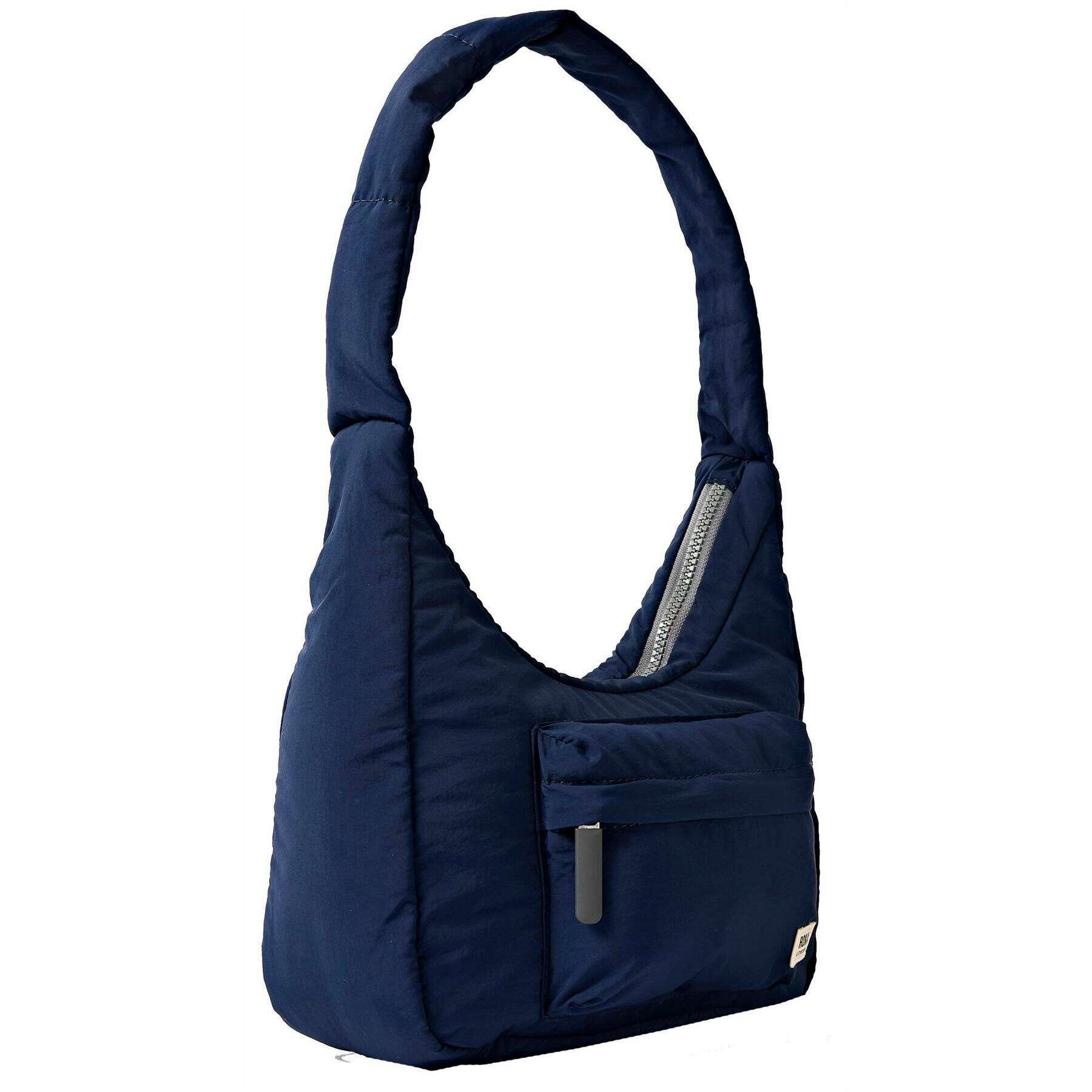 Roka Belsize Recycled Taslon Small Handbag - Midnight Blue - Image 3