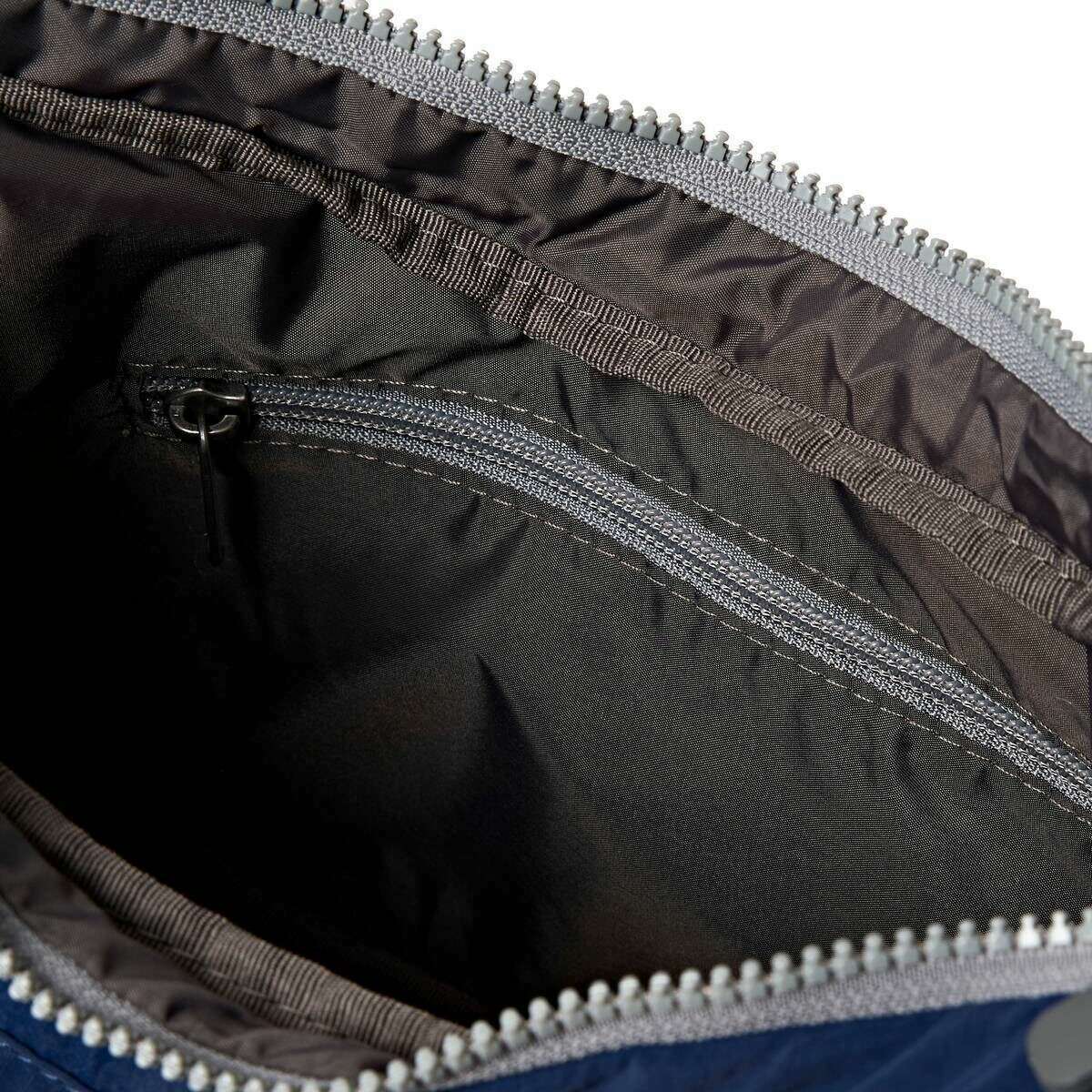 Roka Belsize Recycled Taslon Small Handbag - Midnight Blue - Image 4