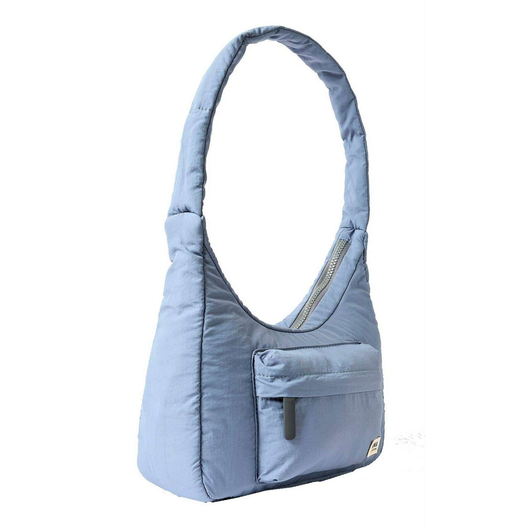 Roka Belsize Recycled Taslon Small Handbag - Retro Blue - Image 3