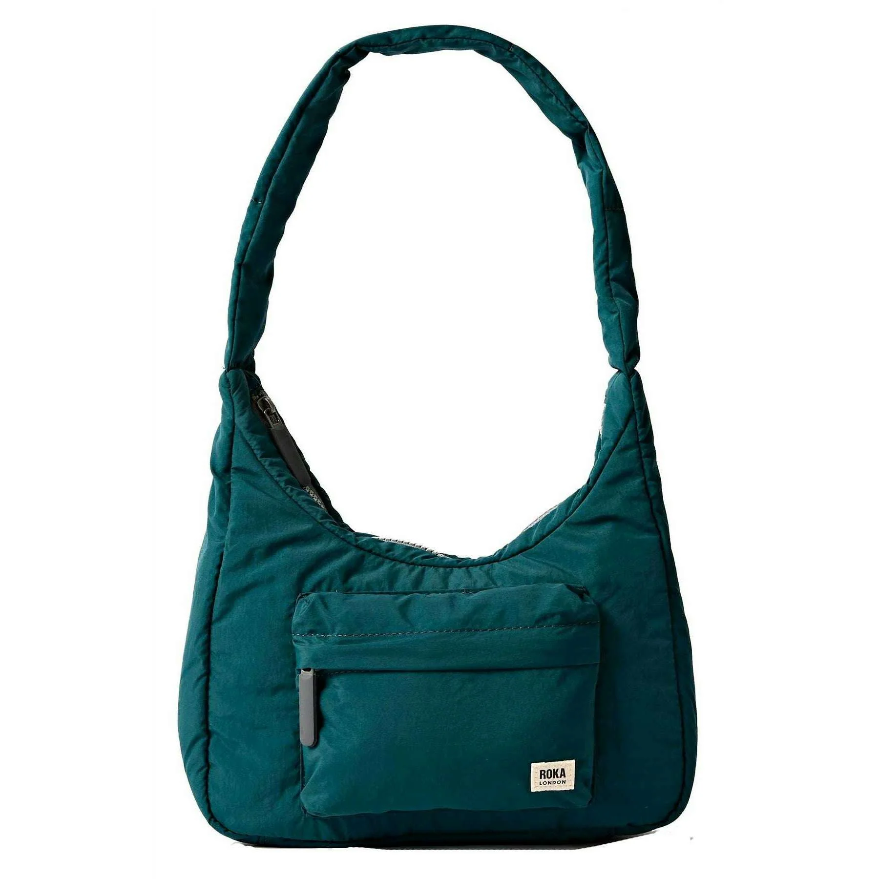 Roka Belsize Recycled Taslon Small Handbag - Teal Blue