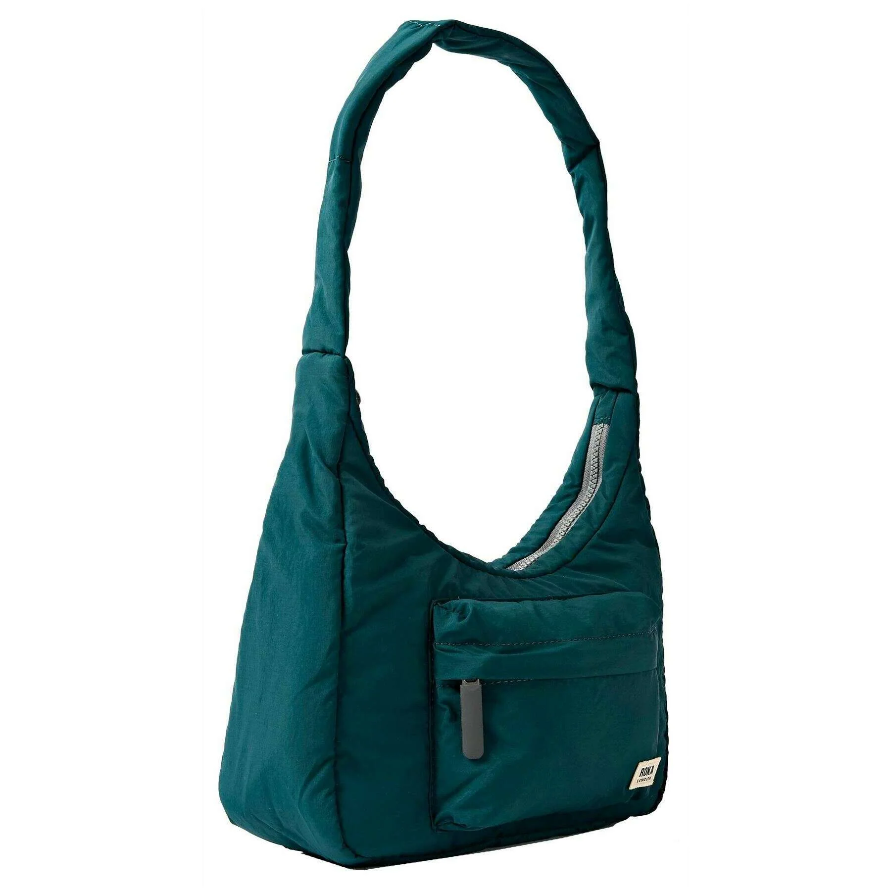 Roka Belsize Recycled Taslon Small Handbag - Teal Blue - Image 3