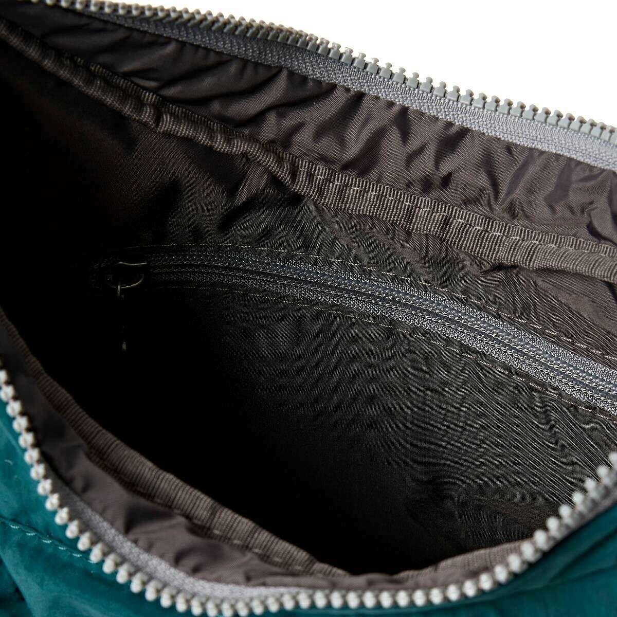 Roka Belsize Recycled Taslon Small Handbag - Teal Blue - Image 4