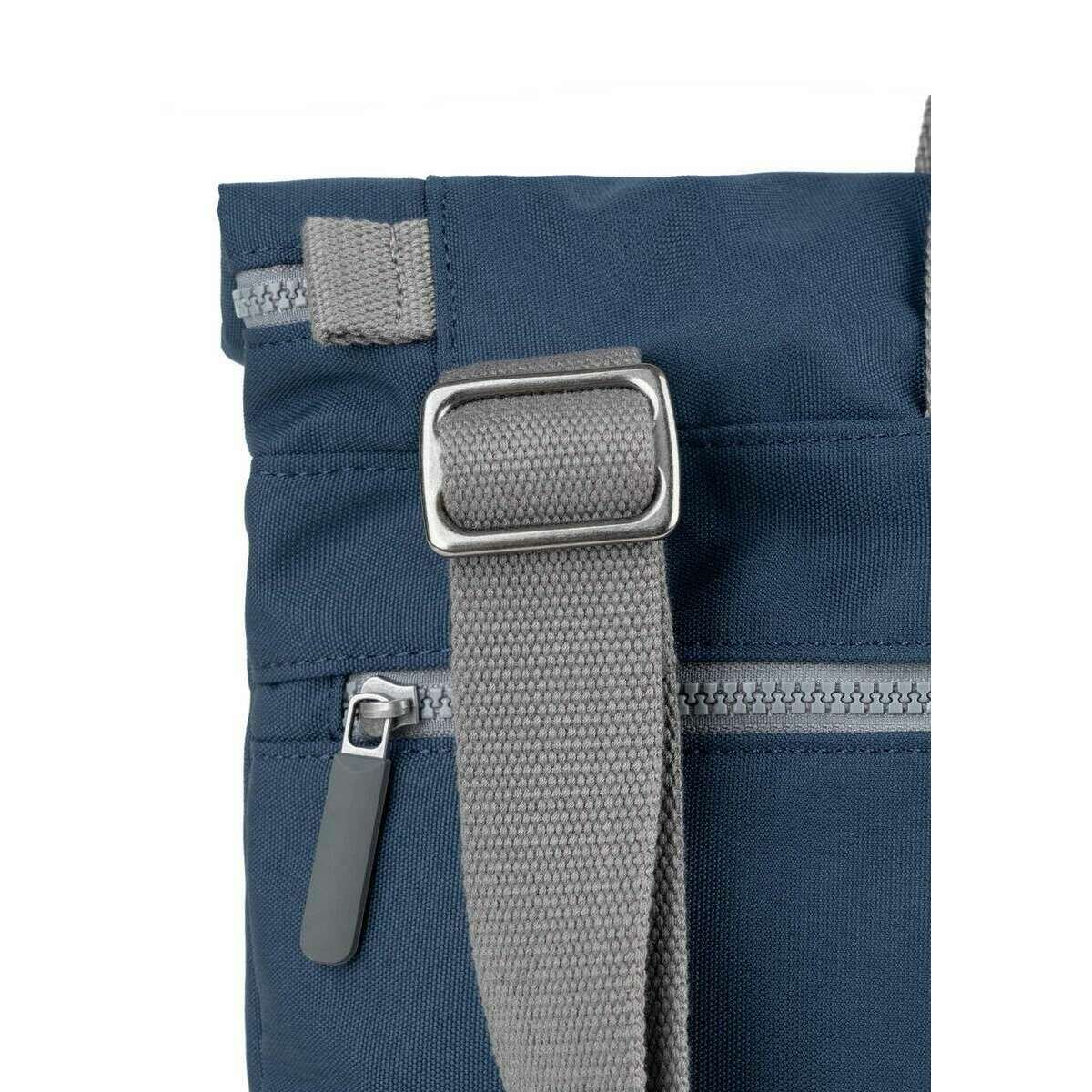 Roka Blackfriars M Large Recycled Canvas Messenger Bag - Deep Blue - Image 5