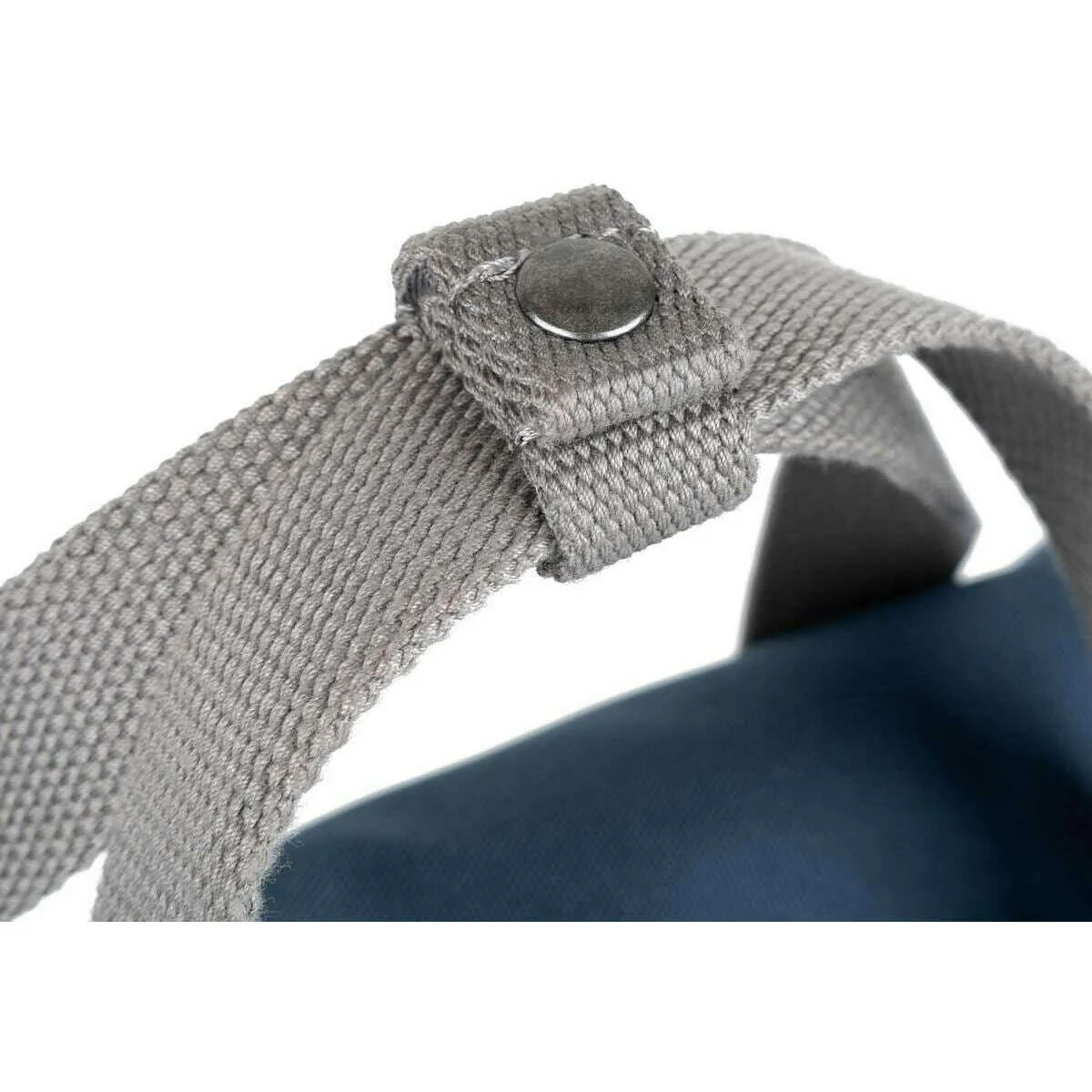 Roka Blackfriars M Large Recycled Canvas Messenger Bag - Deep Blue - Image 6