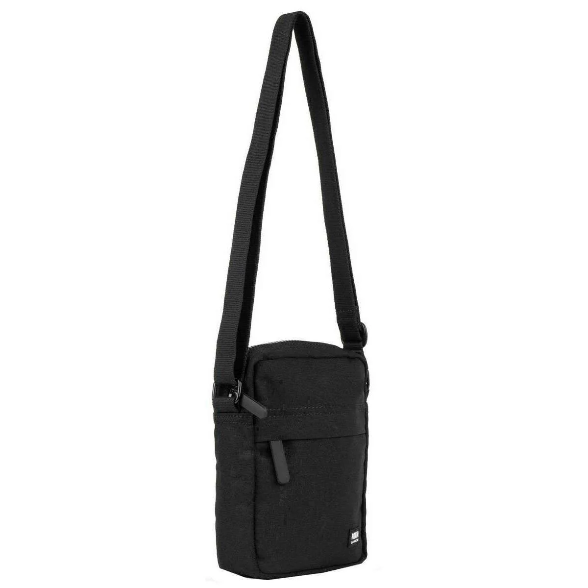 Roka Bond All Black Recycled Canvas Crossbody Bag - Ash Black - Image 4