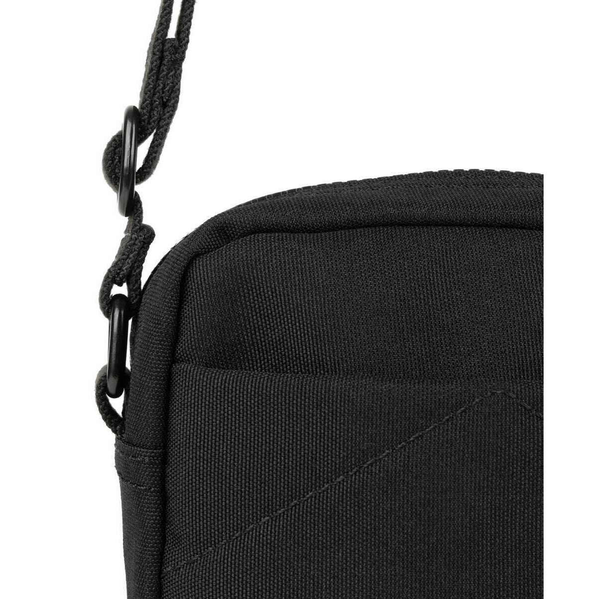 Roka Bond All Black Recycled Canvas Crossbody Bag - Ash Black - Image 6