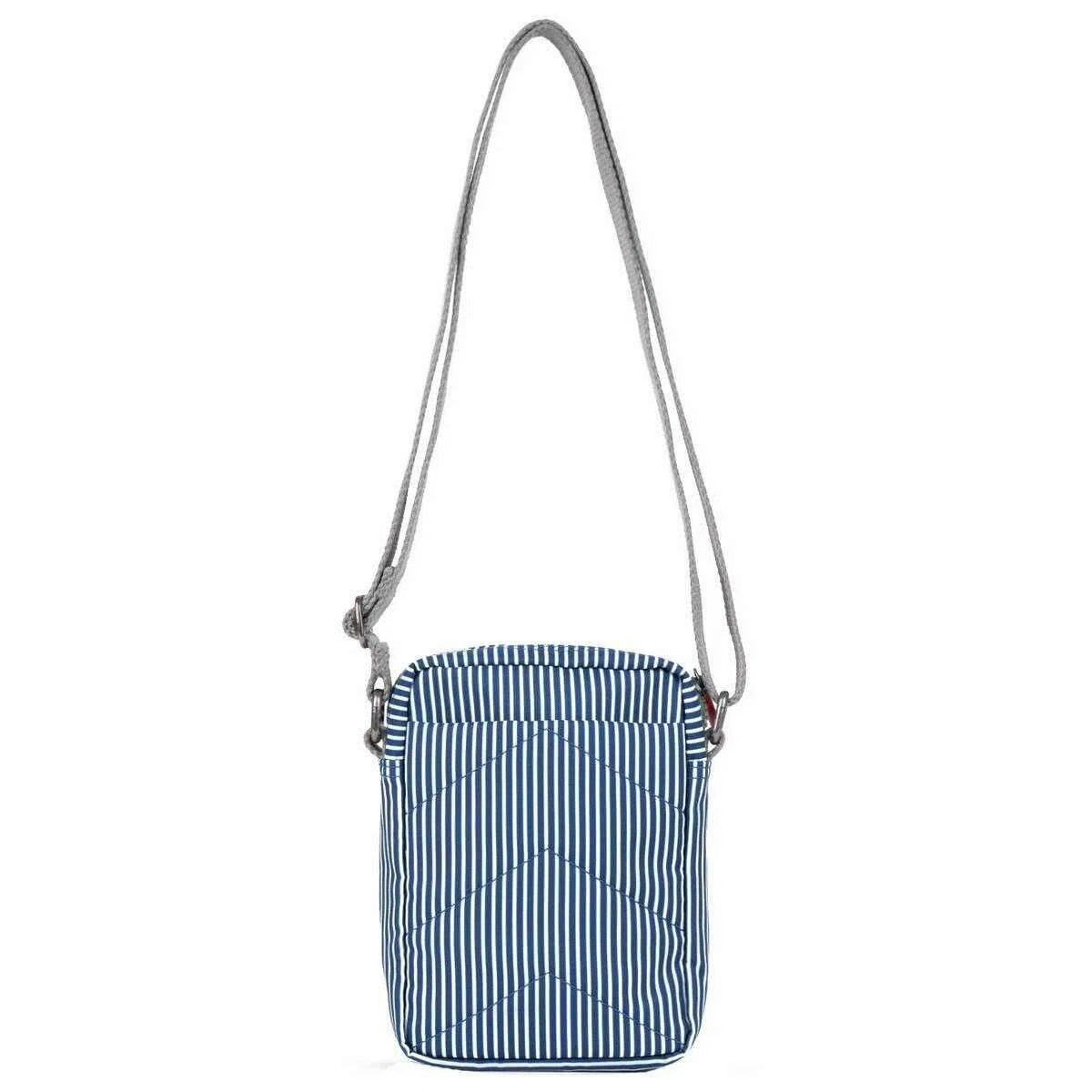 Roka Bond Hickory with Red Recycled Canvas Crossbody Bag - Red/Blue/White - Image 2