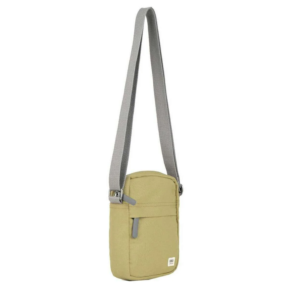 Roka Bond Recycled Canvas Cross Body Bag - Khaki Green - Image 3