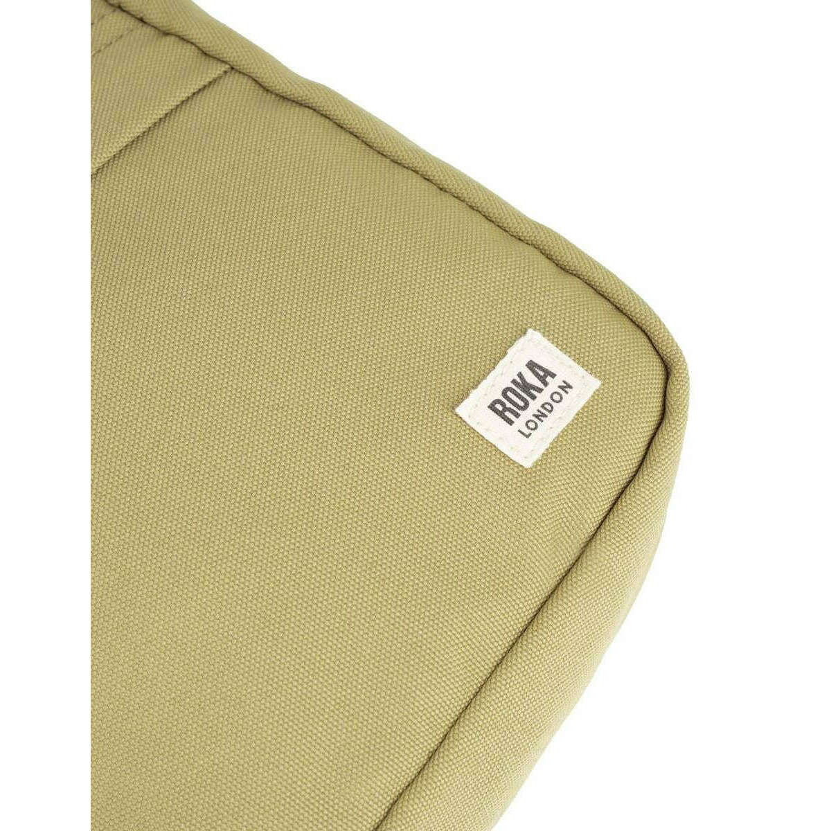 Roka Bond Recycled Canvas Cross Body Bag - Khaki Green - Image 7
