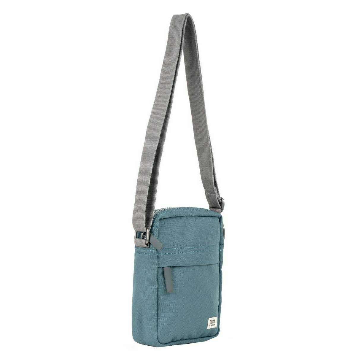 Roka Bond Recycled Canvas Crossbody Bag - Airforce Blue - Image 3