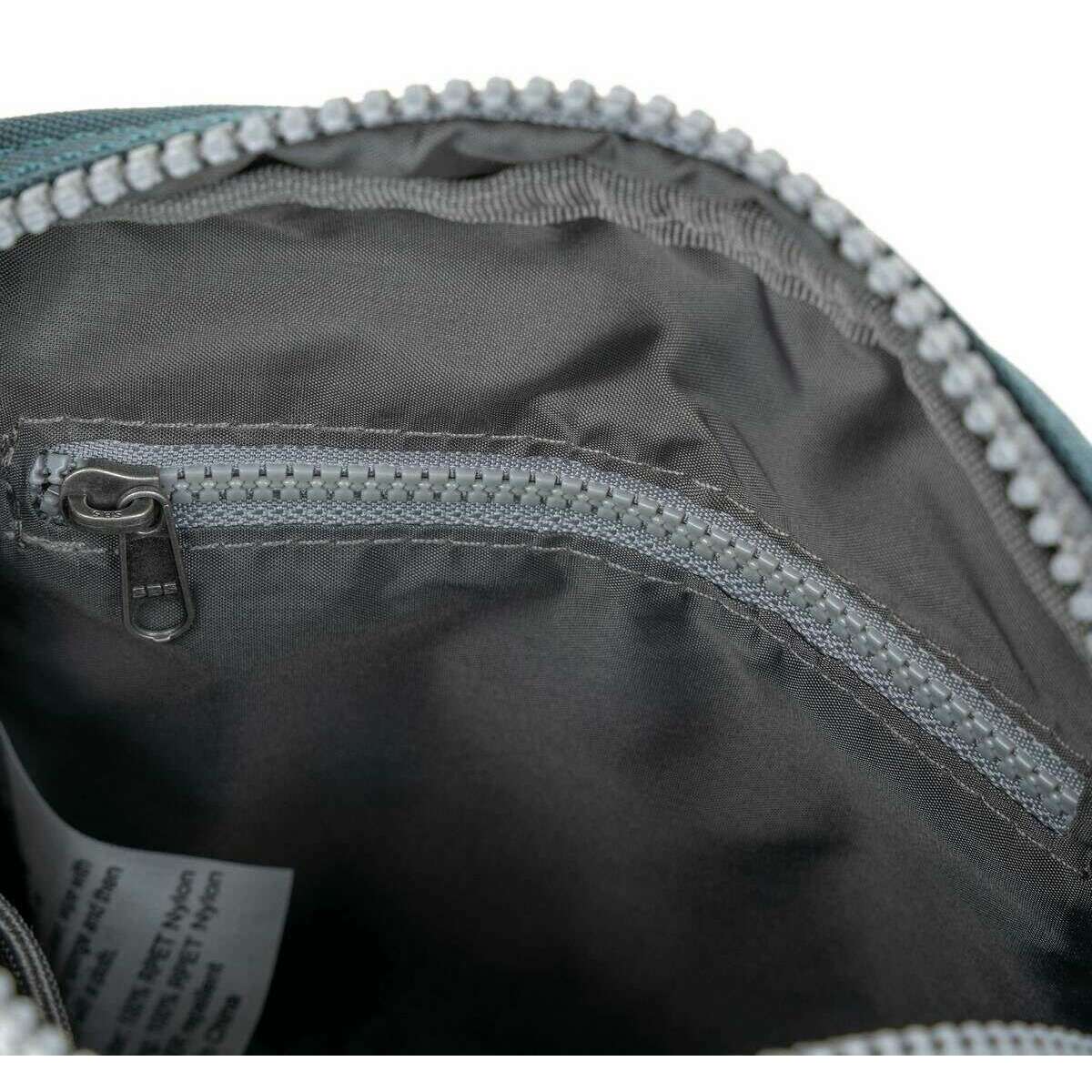Roka Bond Recycled Canvas Crossbody Bag - Airforce Blue - Image 4