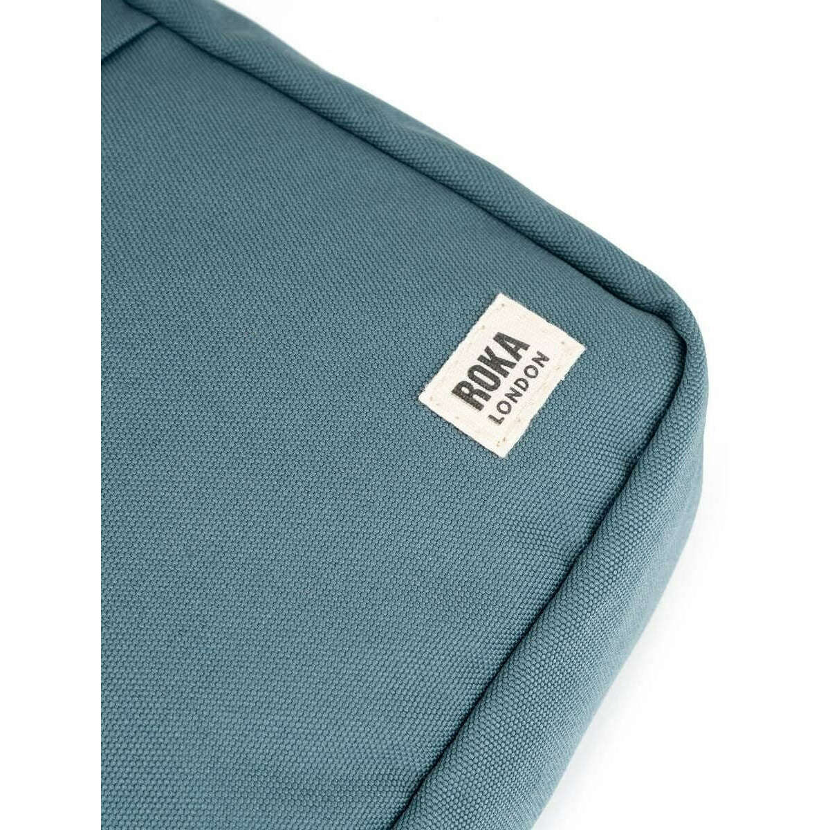 Roka Bond Recycled Canvas Crossbody Bag - Airforce Blue - Image 5