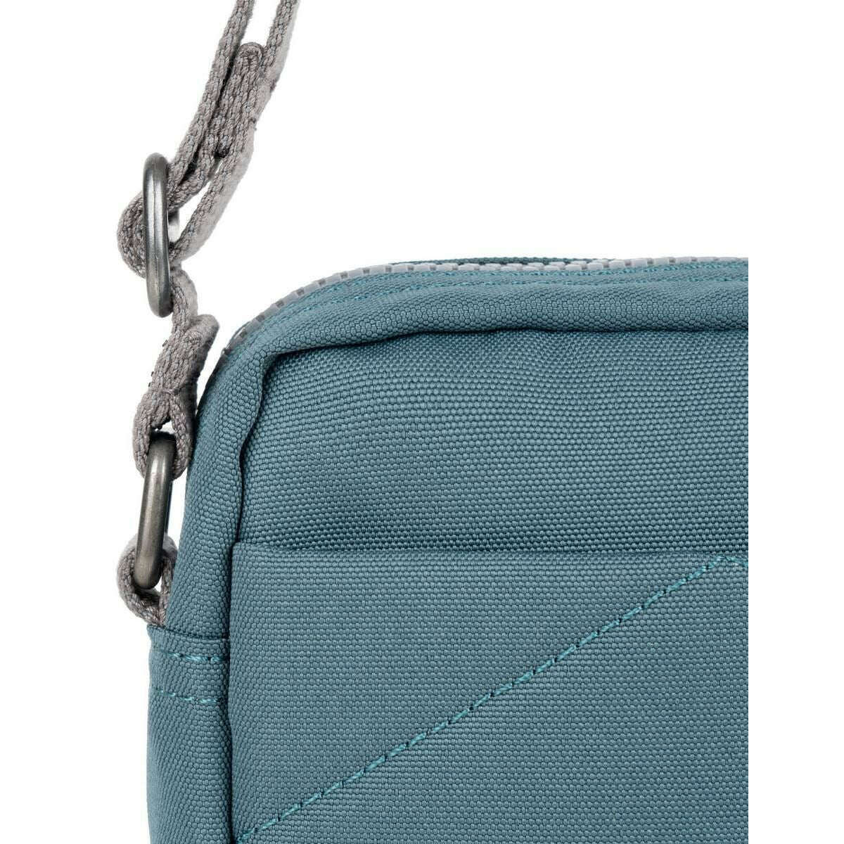 Roka Bond Recycled Canvas Crossbody Bag - Airforce Blue - Image 6