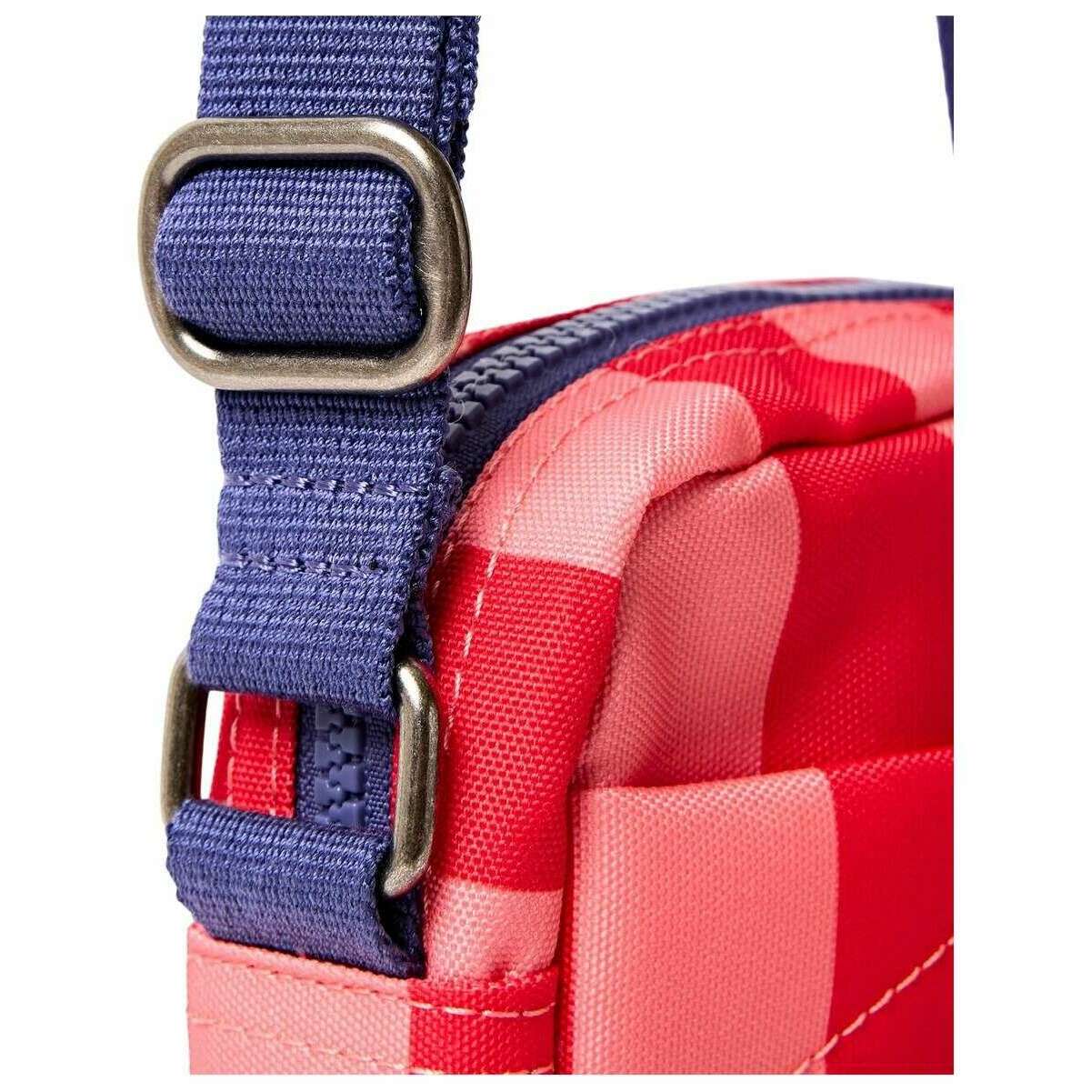 Roka Bond Recycled Canvas Crossbody Bag - Circus Print Red/Pink - Image 5