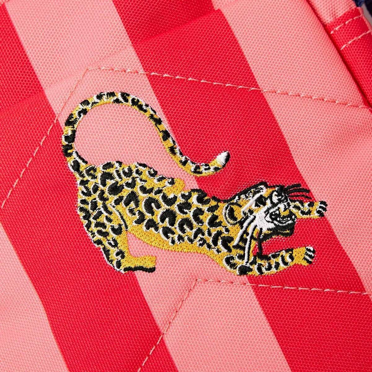 Roka Bond Recycled Canvas Crossbody Bag - Circus Print Red/Pink - Image 6