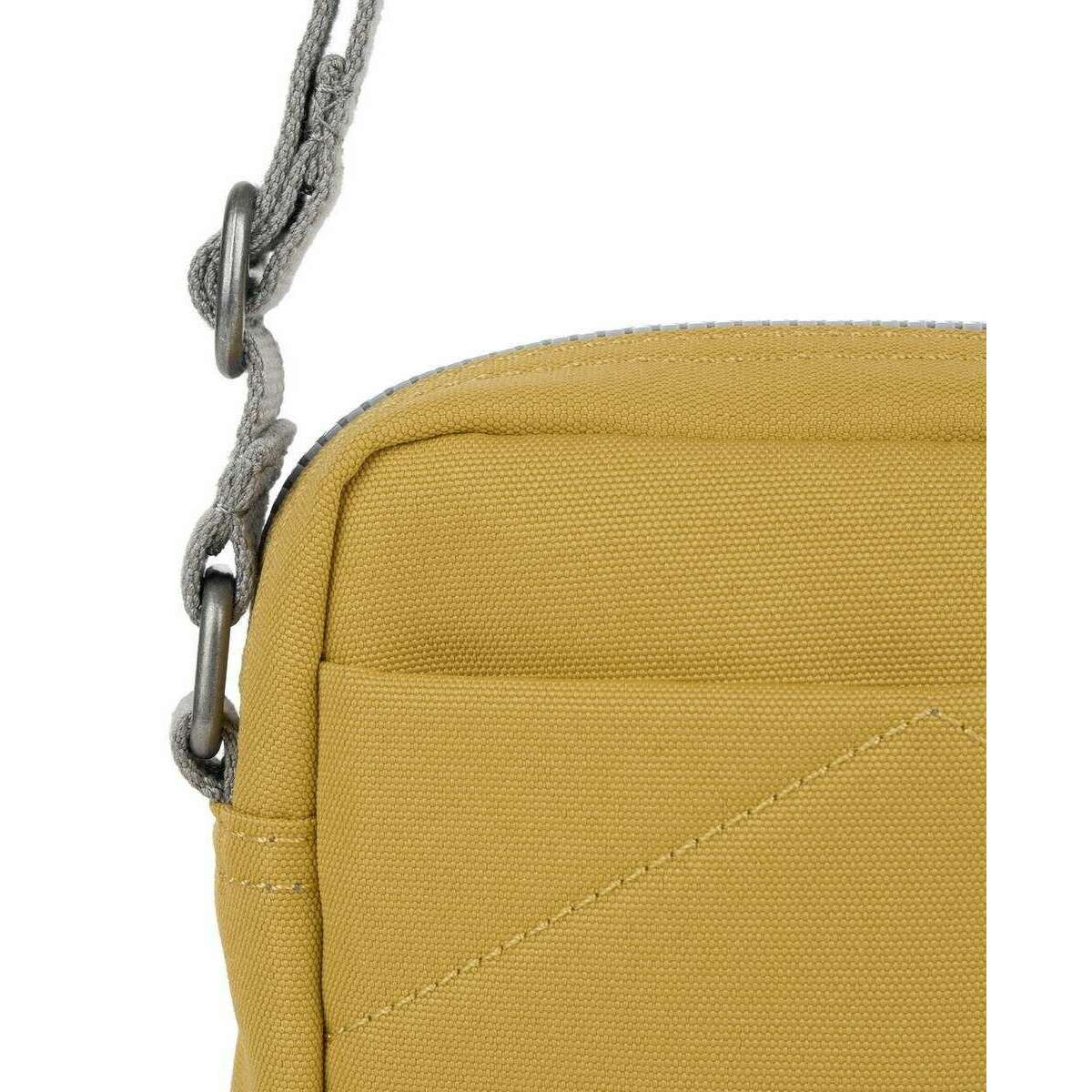Roka Bond Recycled Canvas Crossbody Bag - Flax Yellow - Image 6