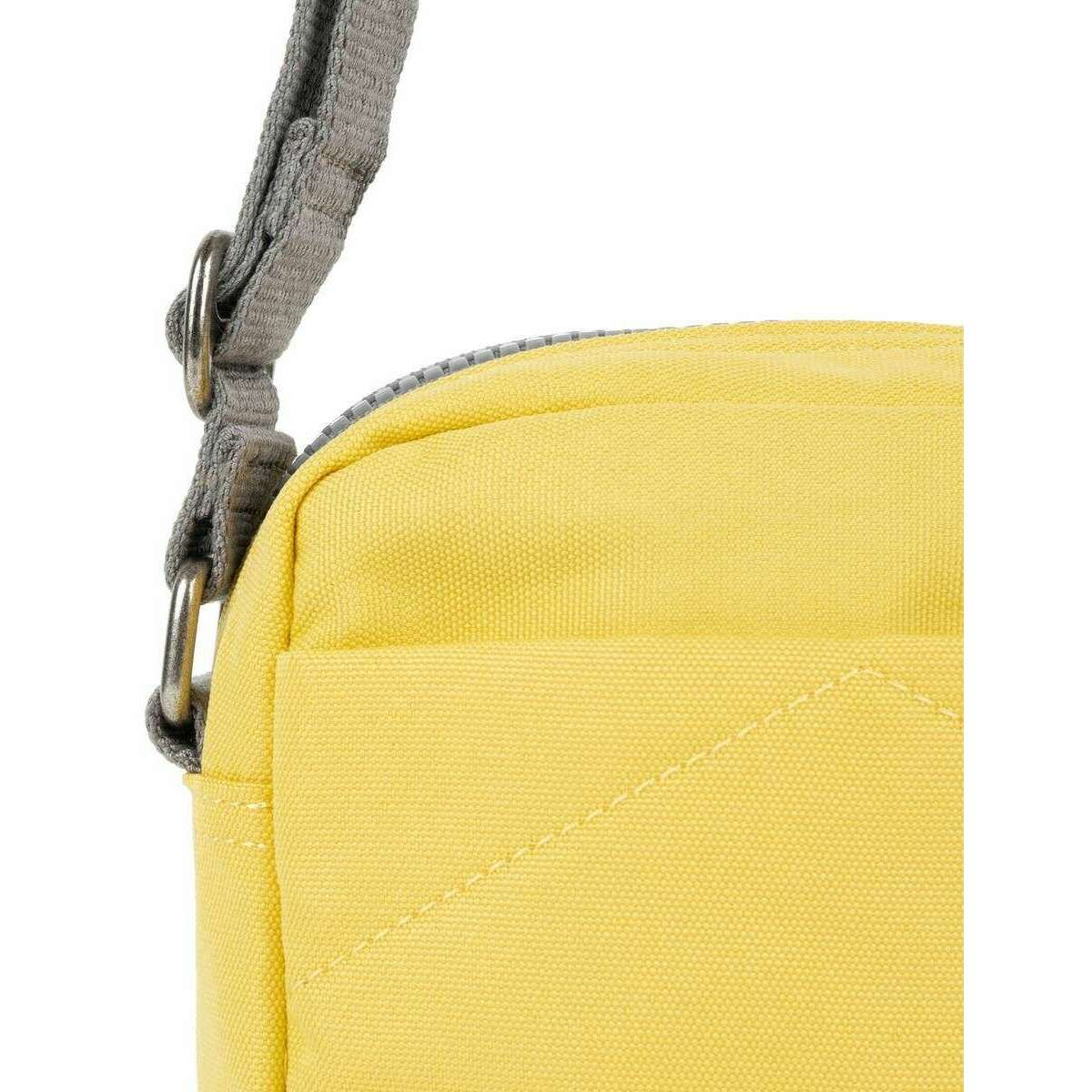 Roka Bond Recycled Canvas Crossbody Bag - Lemonade Yellow - Image 6