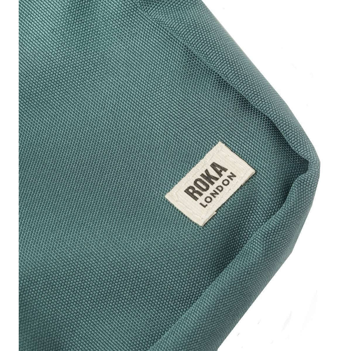 Roka Bond Recycled Canvas Crossbody Bag - Sage Blue - Image 5