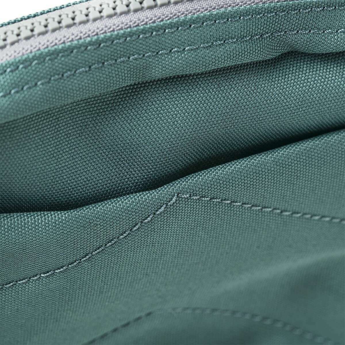 Roka Bond Recycled Canvas Crossbody Bag - Sage Blue - Image 7