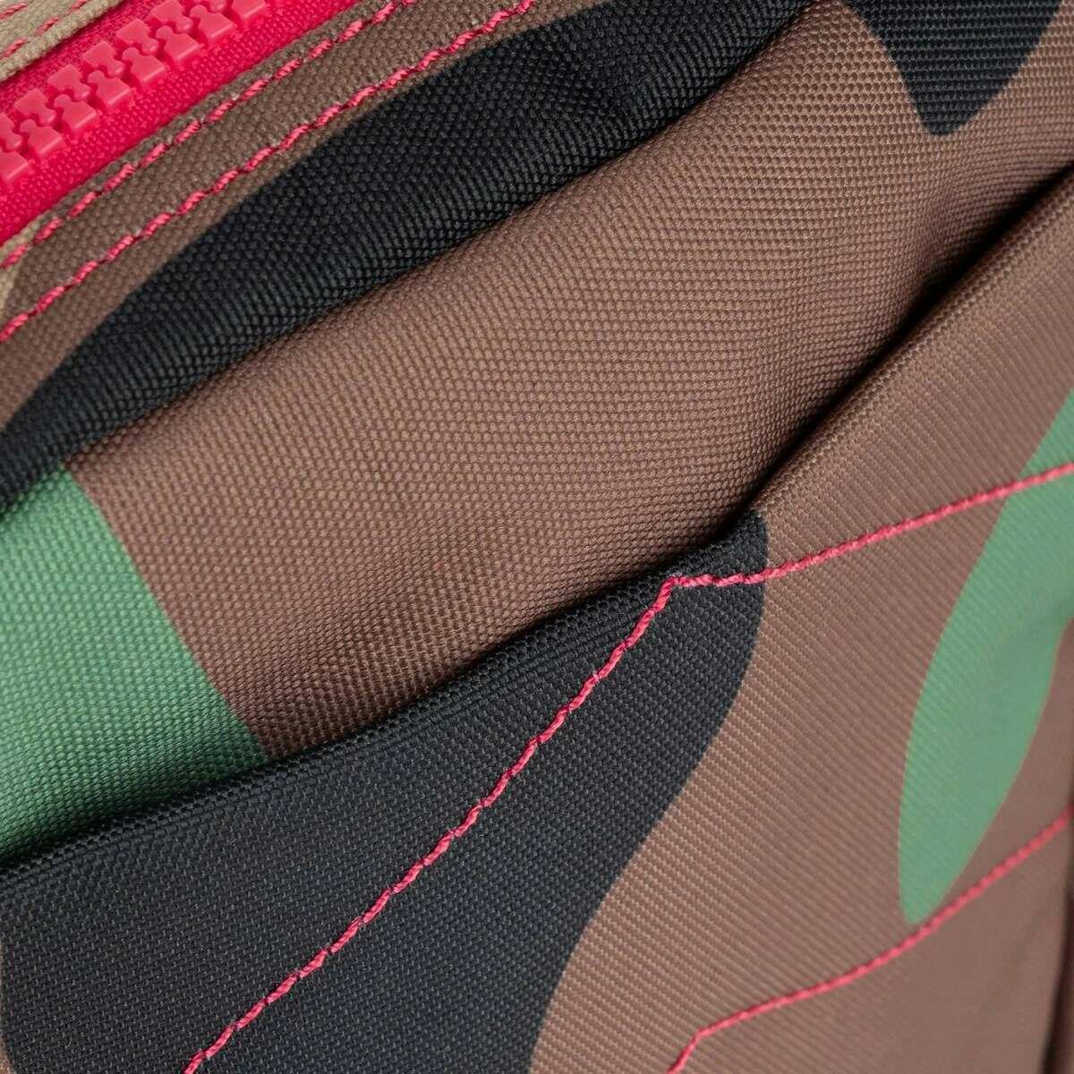 Roka Bond Recycled Canvas Crossbody Bag - Vintage Camo Green - Image 7
