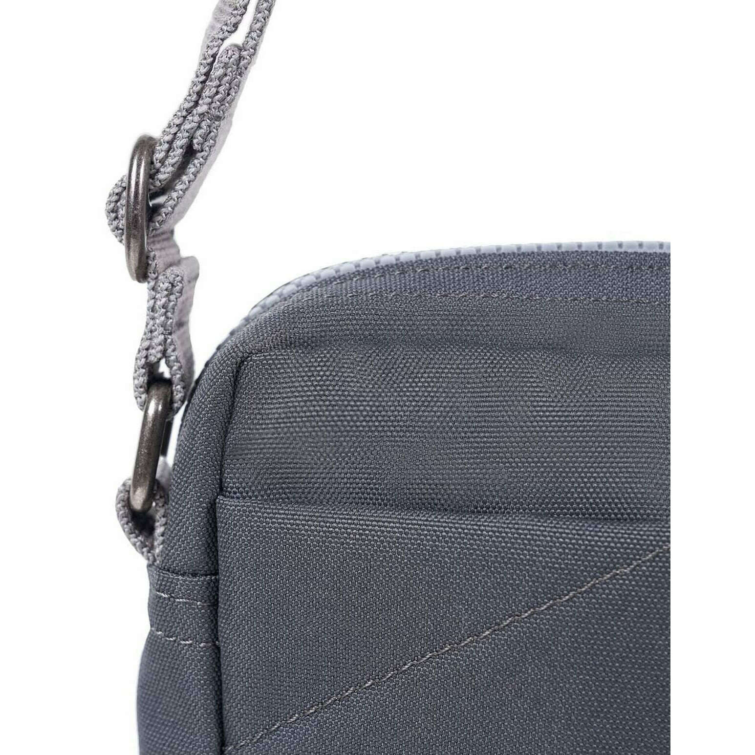 Roka Bond Small Recycled Canvas Crossbody Bag - Faded Black - Image 5