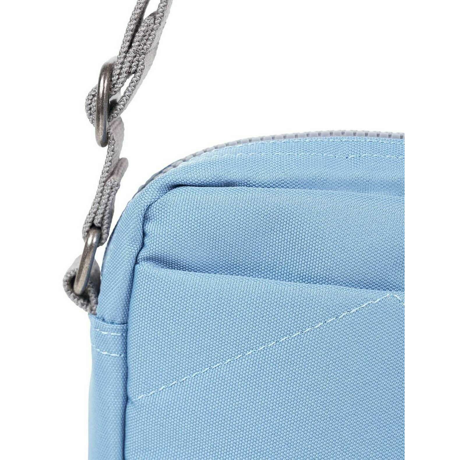 Roka Bond Small Recycled Canvas Crossbody Bag - Retro Blue - Image 5