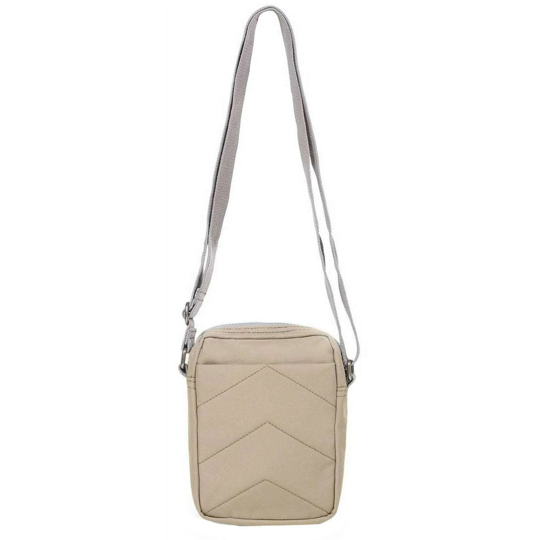 Roka Bond Small Recycled Canvas Crossbody Bag - Taupe Beige - Image 2