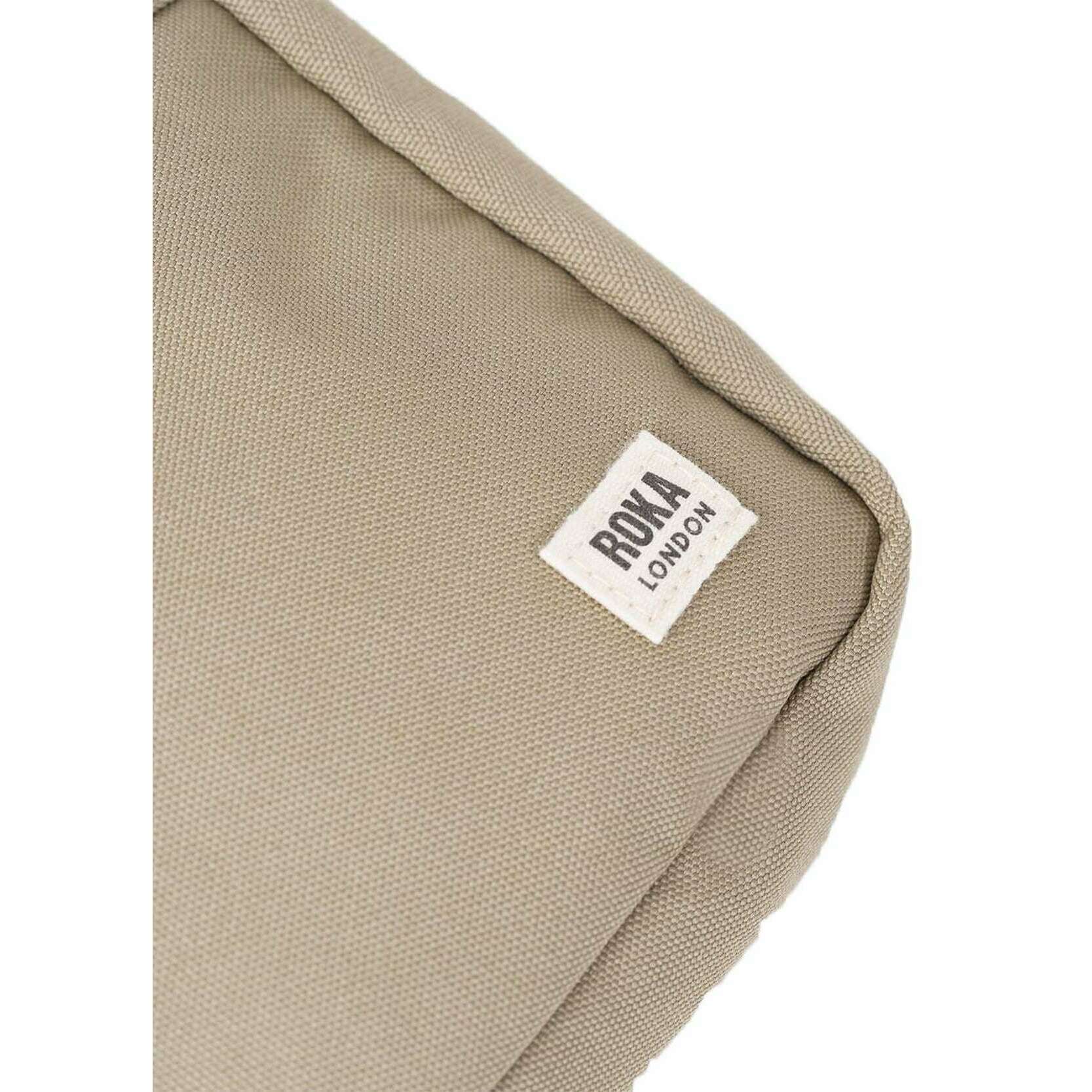 Roka Bond Small Recycled Canvas Crossbody Bag - Taupe Beige - Image 5