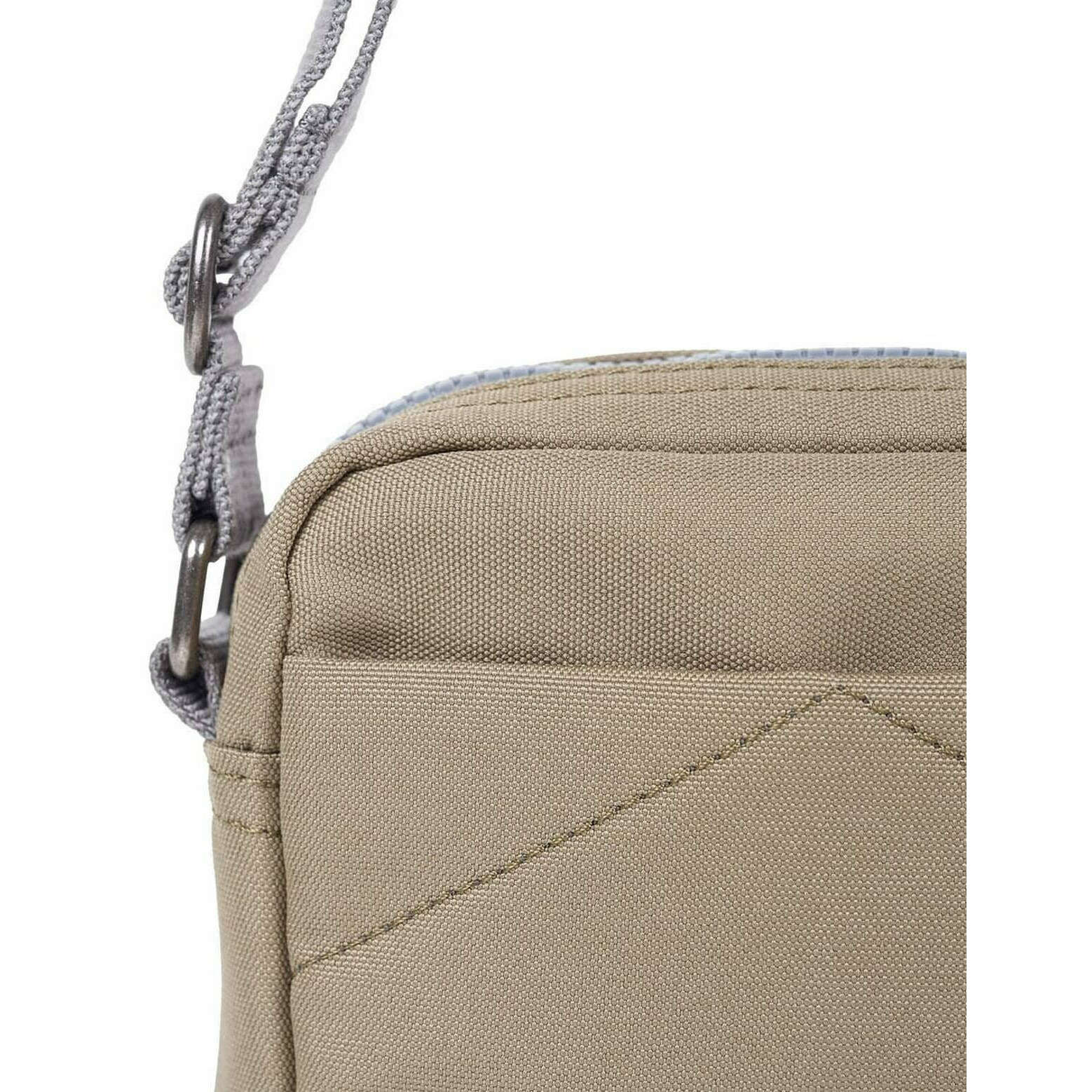 Roka Bond Small Recycled Canvas Crossbody Bag - Taupe Beige - Image 6