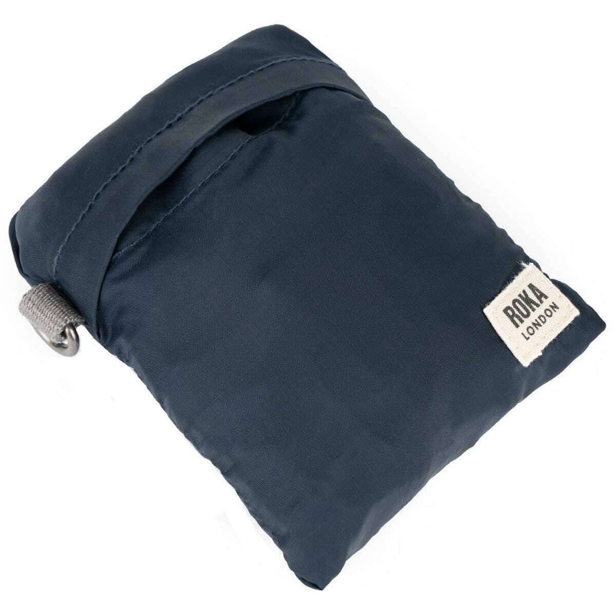 Roka Borough D Small Recycled Nylon Ripstop Shopper Bag - Midnight Navy - Image 5