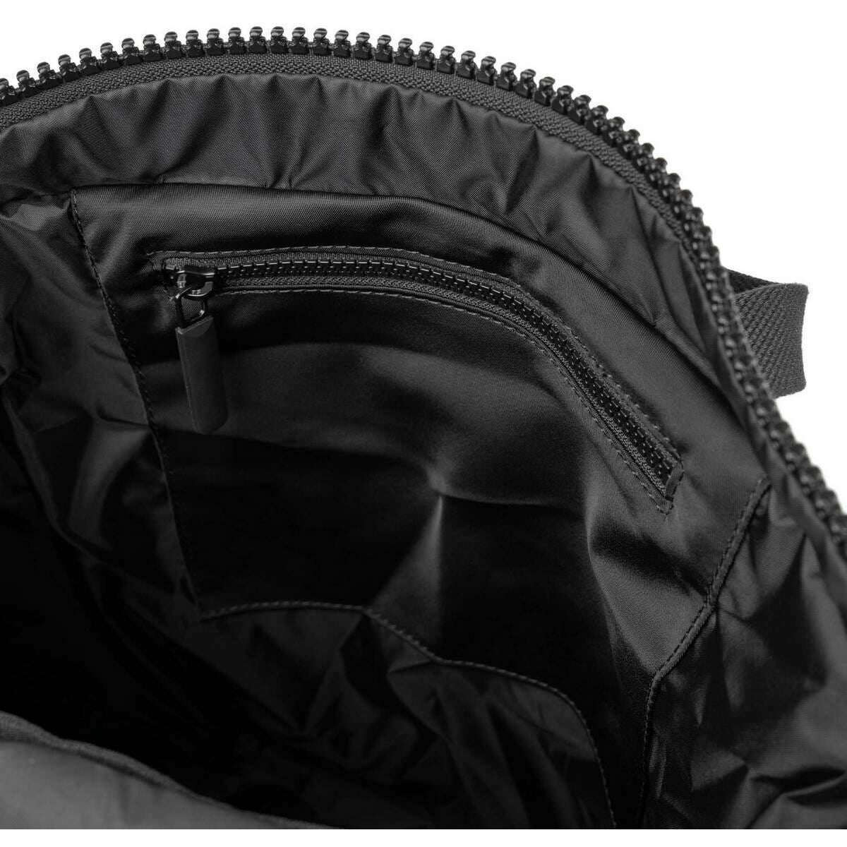 Roka Camden P Medium Black Label Recycled Nylon Backpack - All Black - Image 4