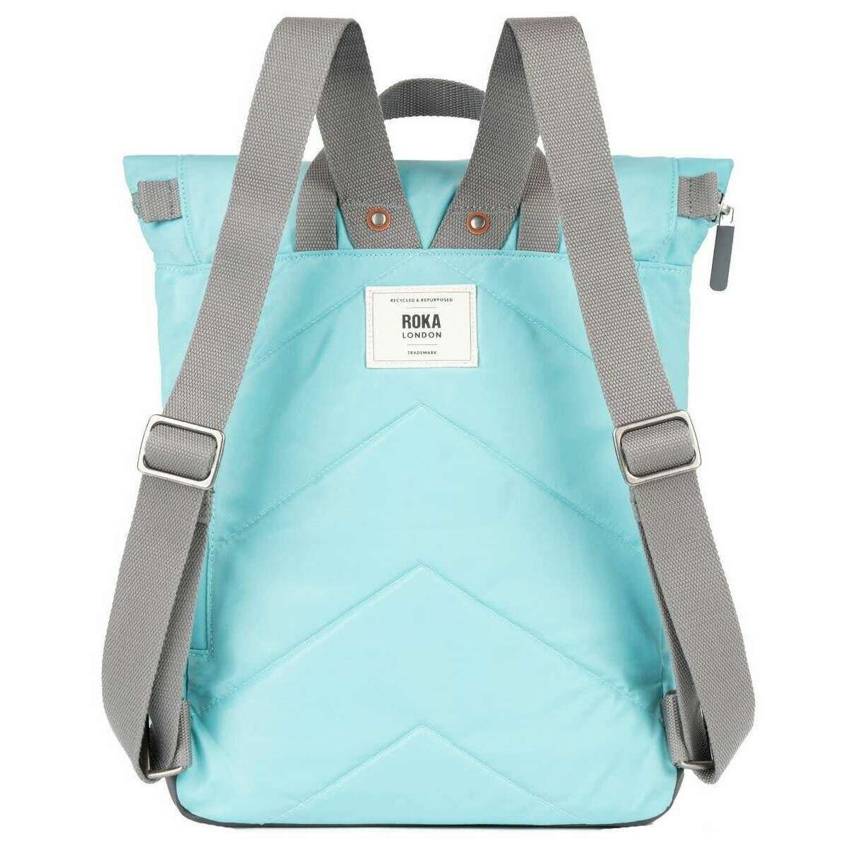 Roka Camden P Medium Recycled Nylon Backpack - Aquatic Awe Blue - Image 2