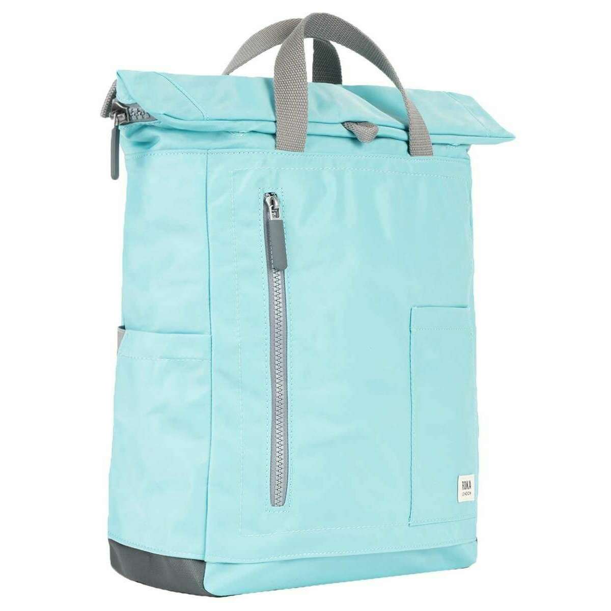 Roka Camden P Medium Recycled Nylon Backpack - Aquatic Awe Blue - Image 3