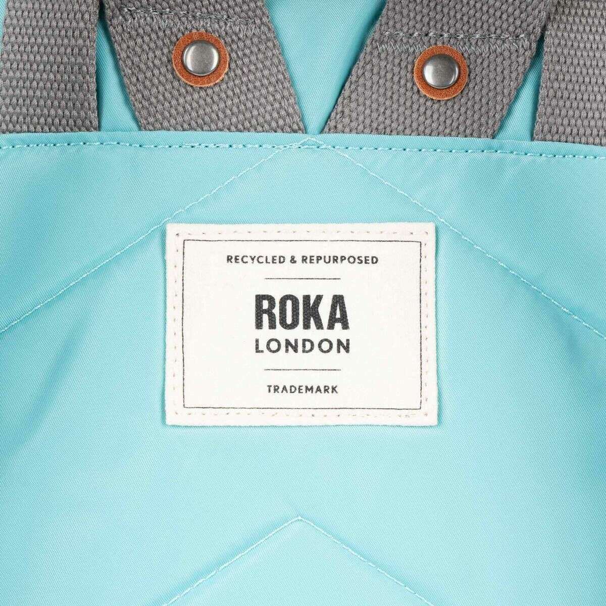 Roka Camden P Medium Recycled Nylon Backpack - Aquatic Awe Blue - Image 7