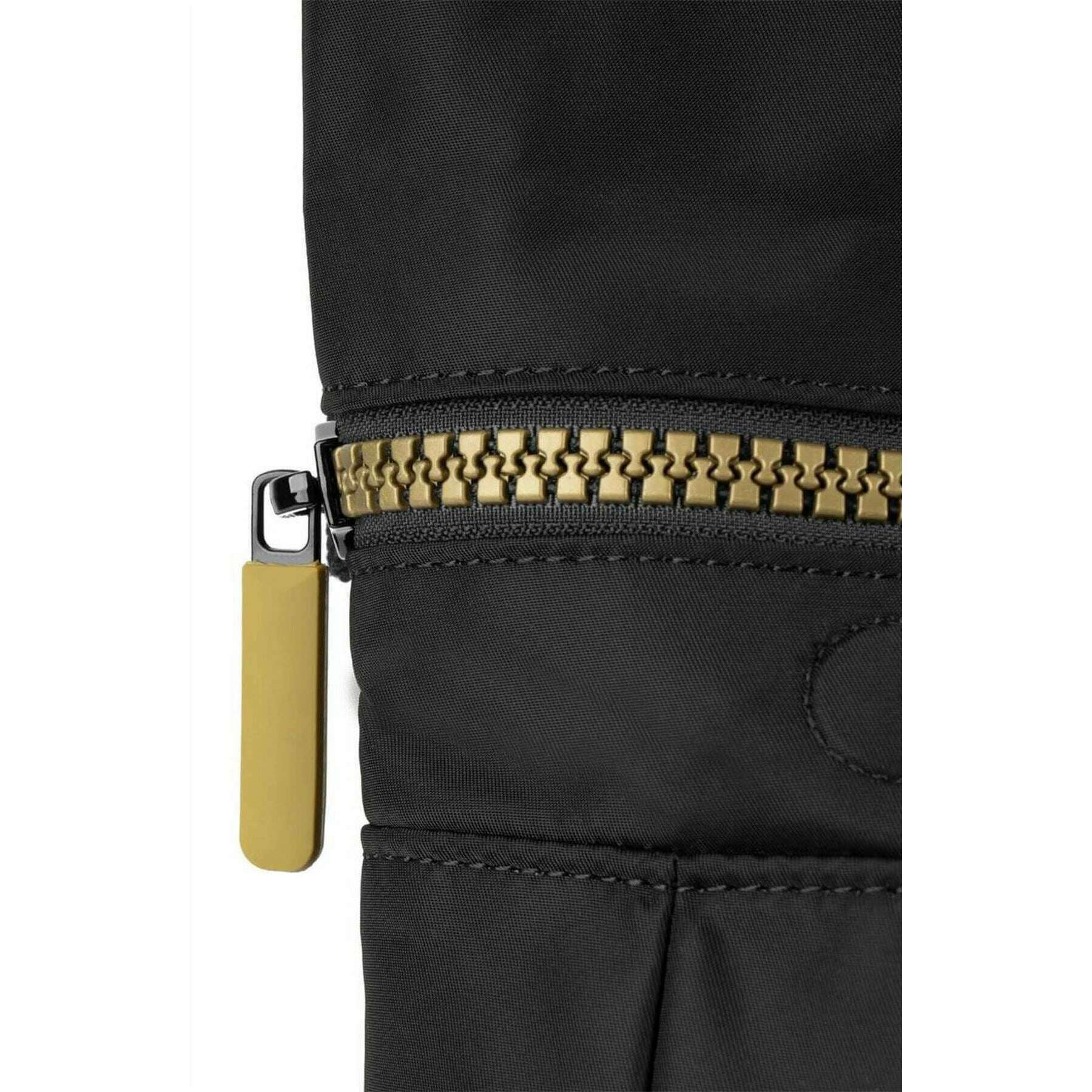 Roka Canfield B Gold Label Medium Recycled Nylon Backpack - Black/Gold - Image 6