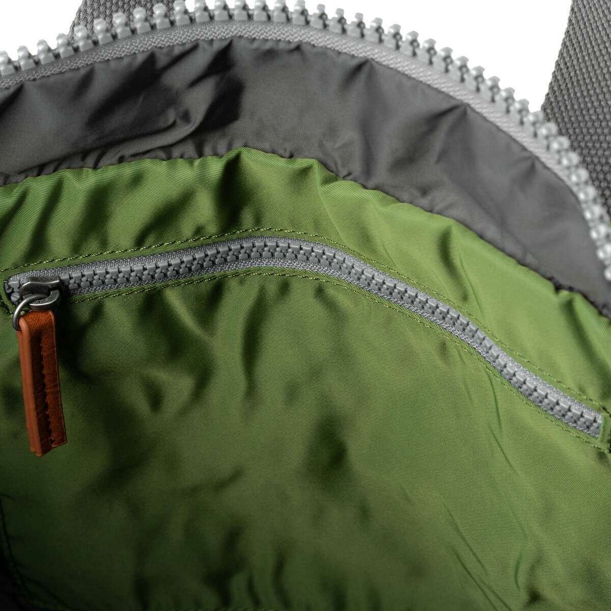 Roka Canfield B Large Sustainable Nylon Backpack - Avocado Green - Image 4