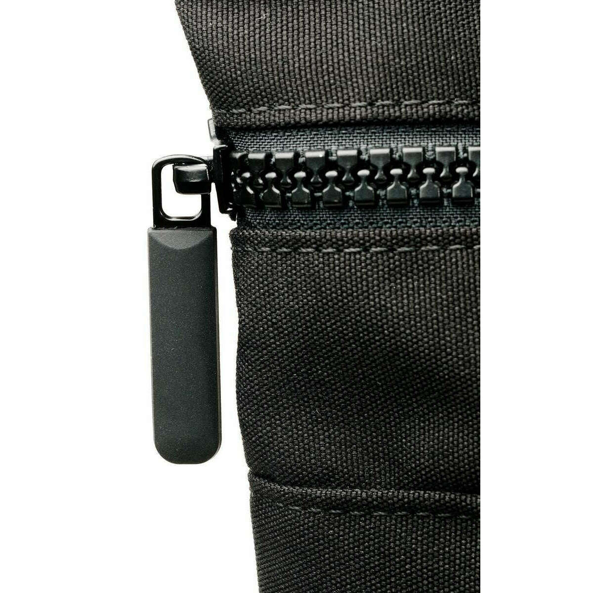 Roka Canfield B Medium All Black Recycled Canvas Backpack - Ash Black - Image 6
