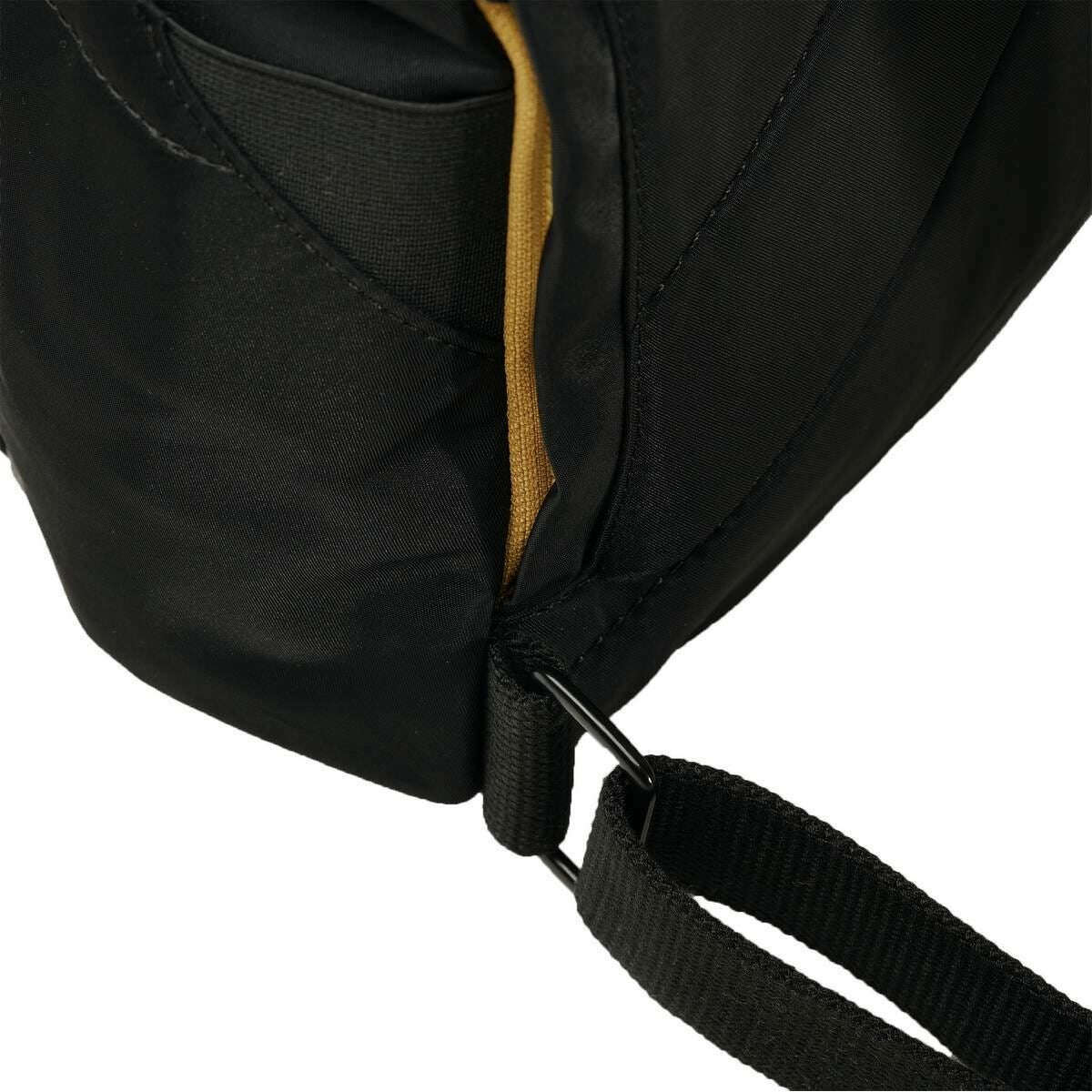 Roka Canfield B Medium All Black Recycled Nylon Backpack - Black/Corn Yellow - Image 5