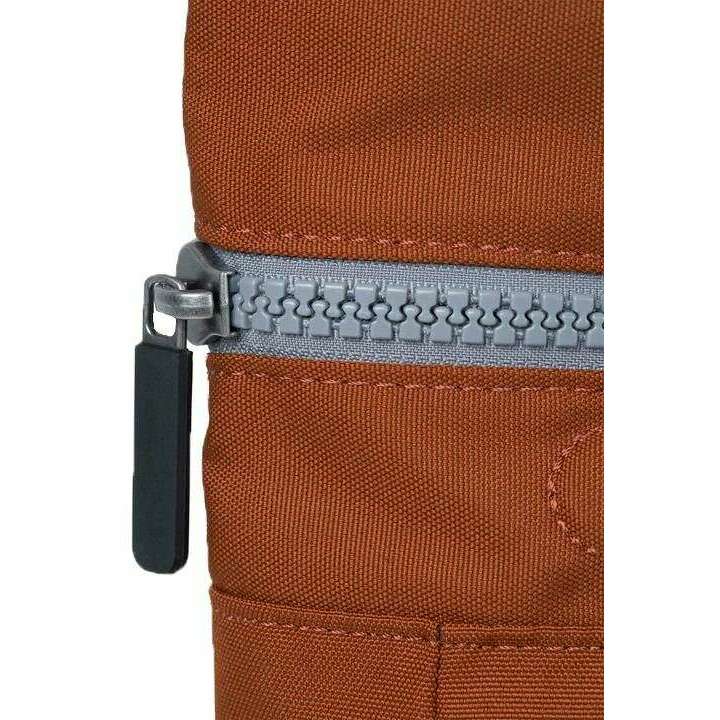 Roka Canfield B Medium Black Label Recycled Canvas Backpack - Bran Brown - Image 5