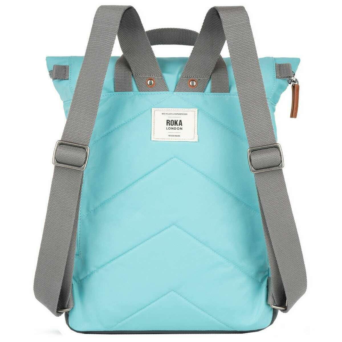 Roka Canfield B Medium Recycled Nylon Backpack - Aquatic Awe Blue - Image 2