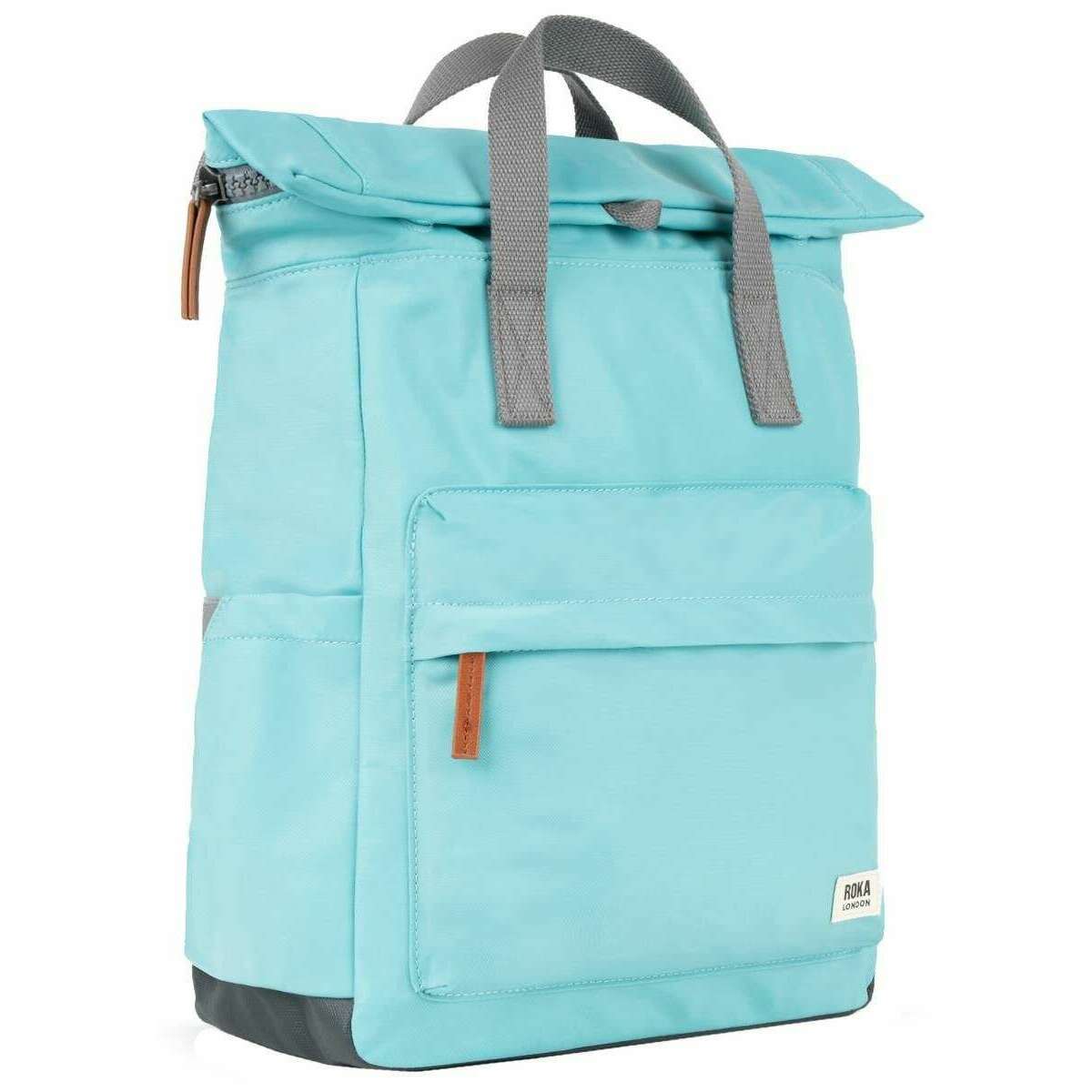 Roka Canfield B Medium Recycled Nylon Backpack - Aquatic Awe Blue - Image 3